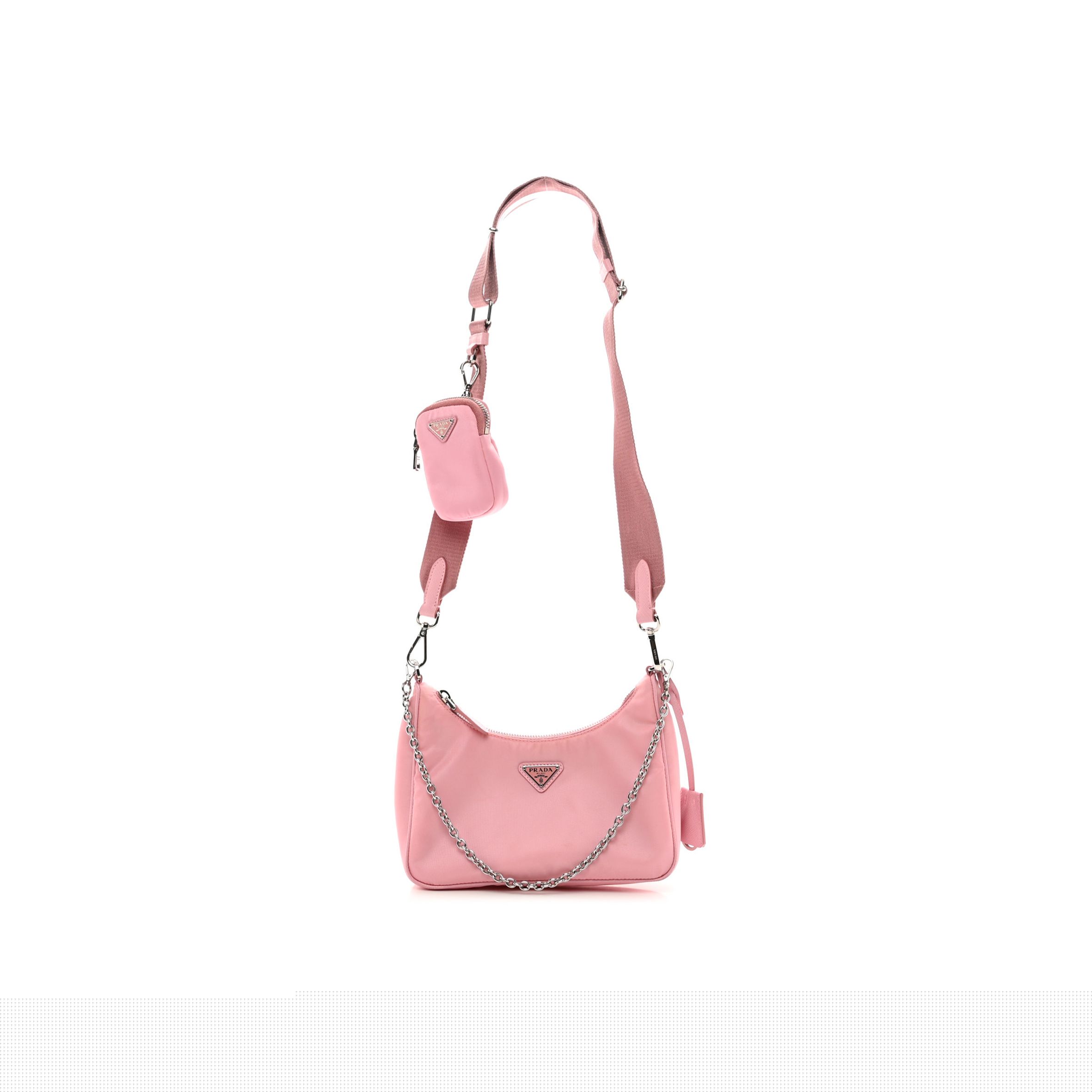 Pra*a nylon re-edition 2005 shoulder bag rosa (22*17*6cm)