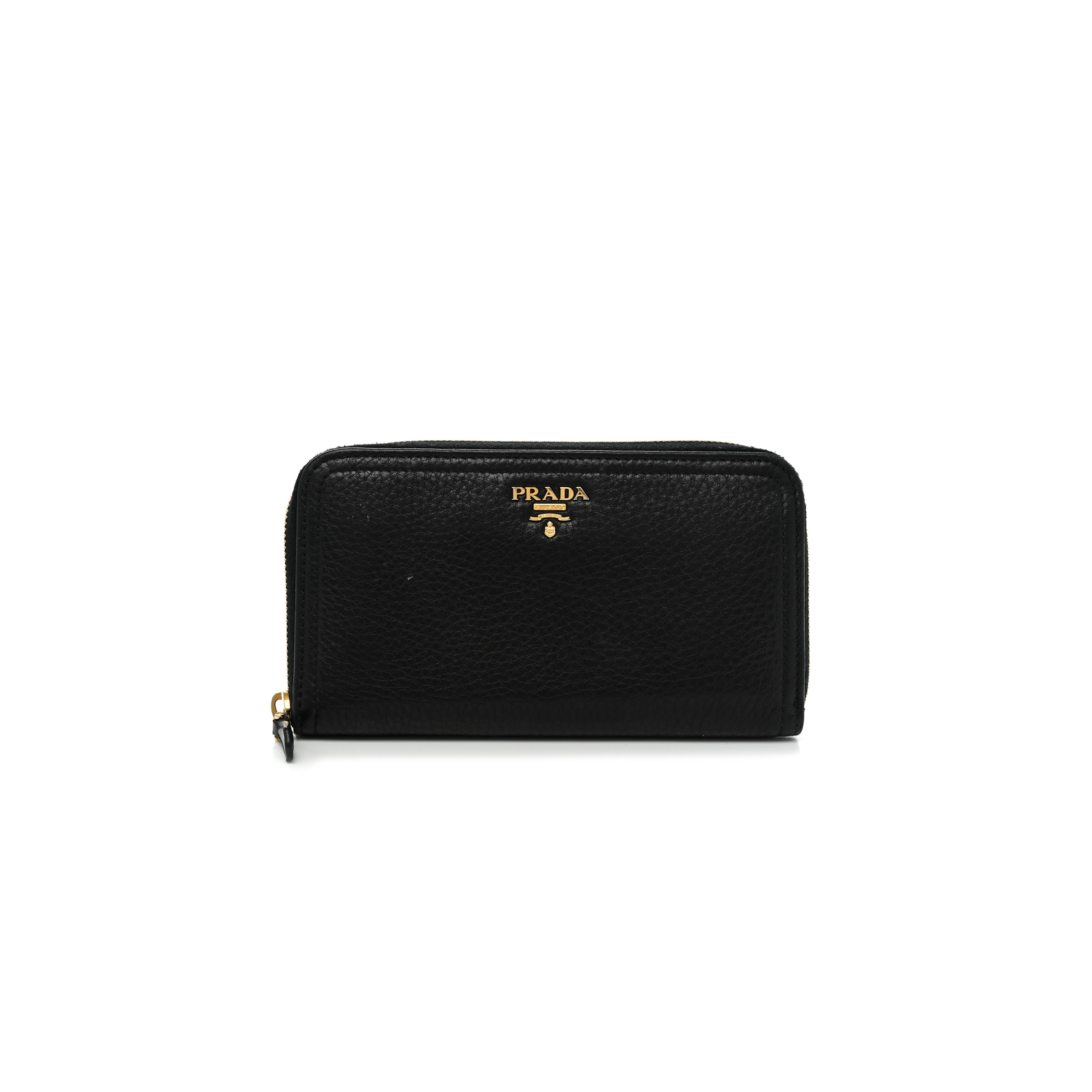Pra*a vitello daino zip around wallet black (18*11*3cm)