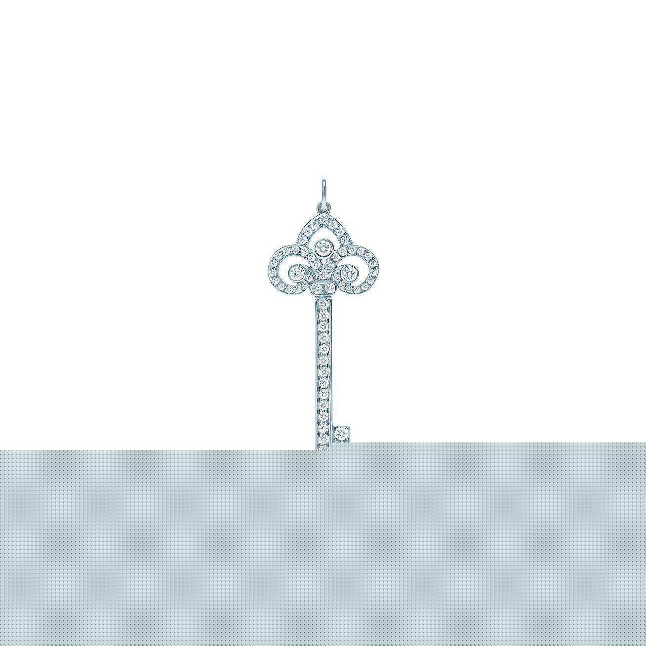 T*f*ny keys fleur de lis key pendant