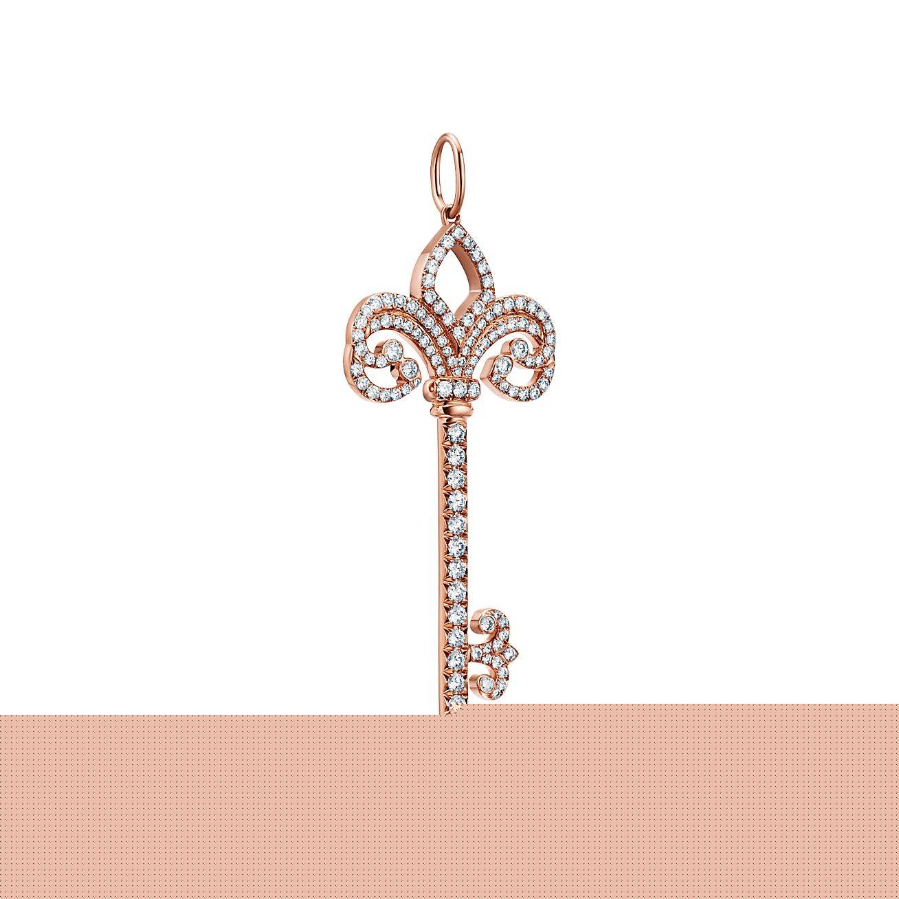 T*f*ny keys fleur de lis key pendant