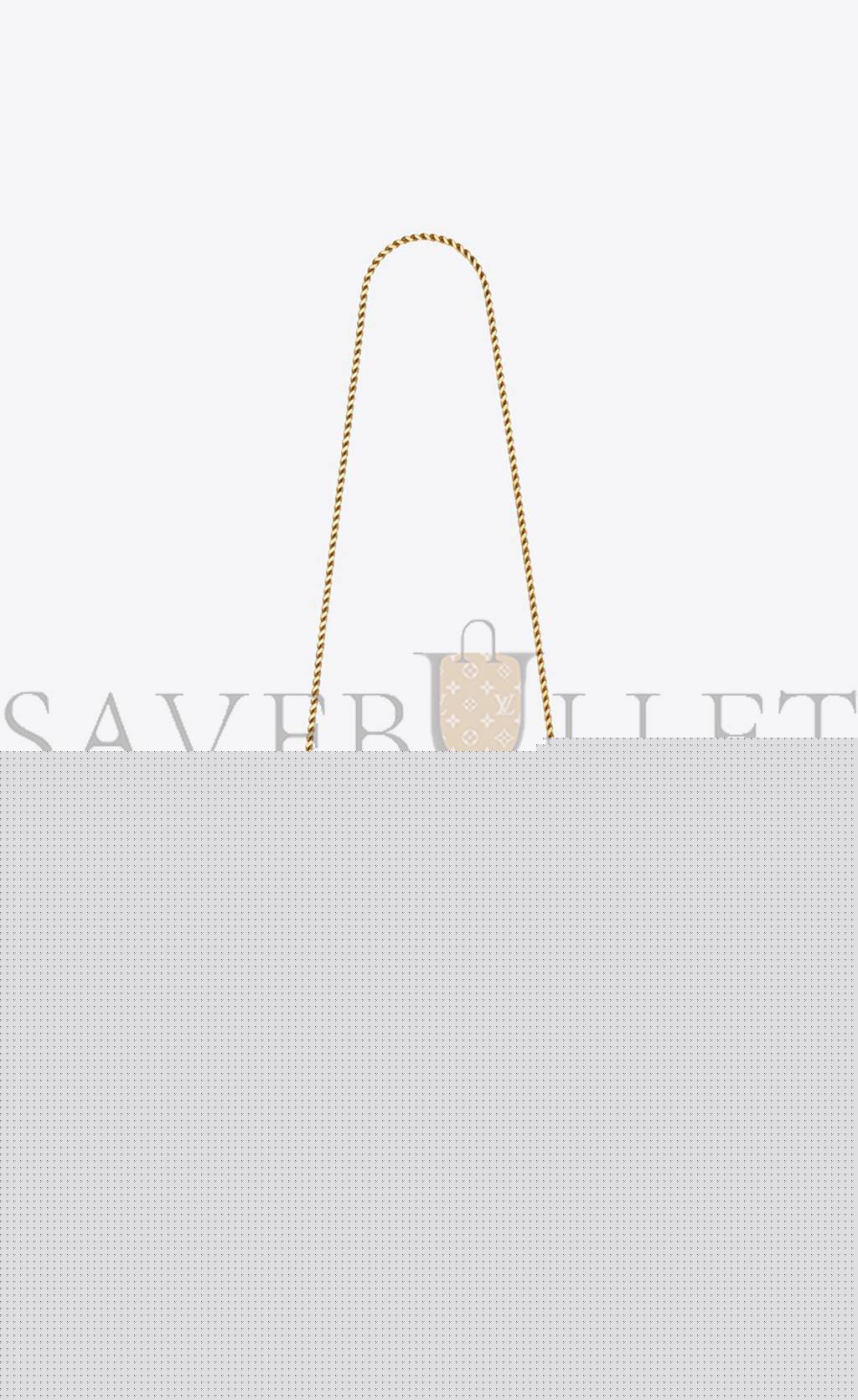 YSL KATE MEDIUM CHAIN BAG WITH TASSEL IN GRAIN DE POUDRE EMBOSSED LEATHER 354119BOW0J1000 (24*14.5*5.5cm)