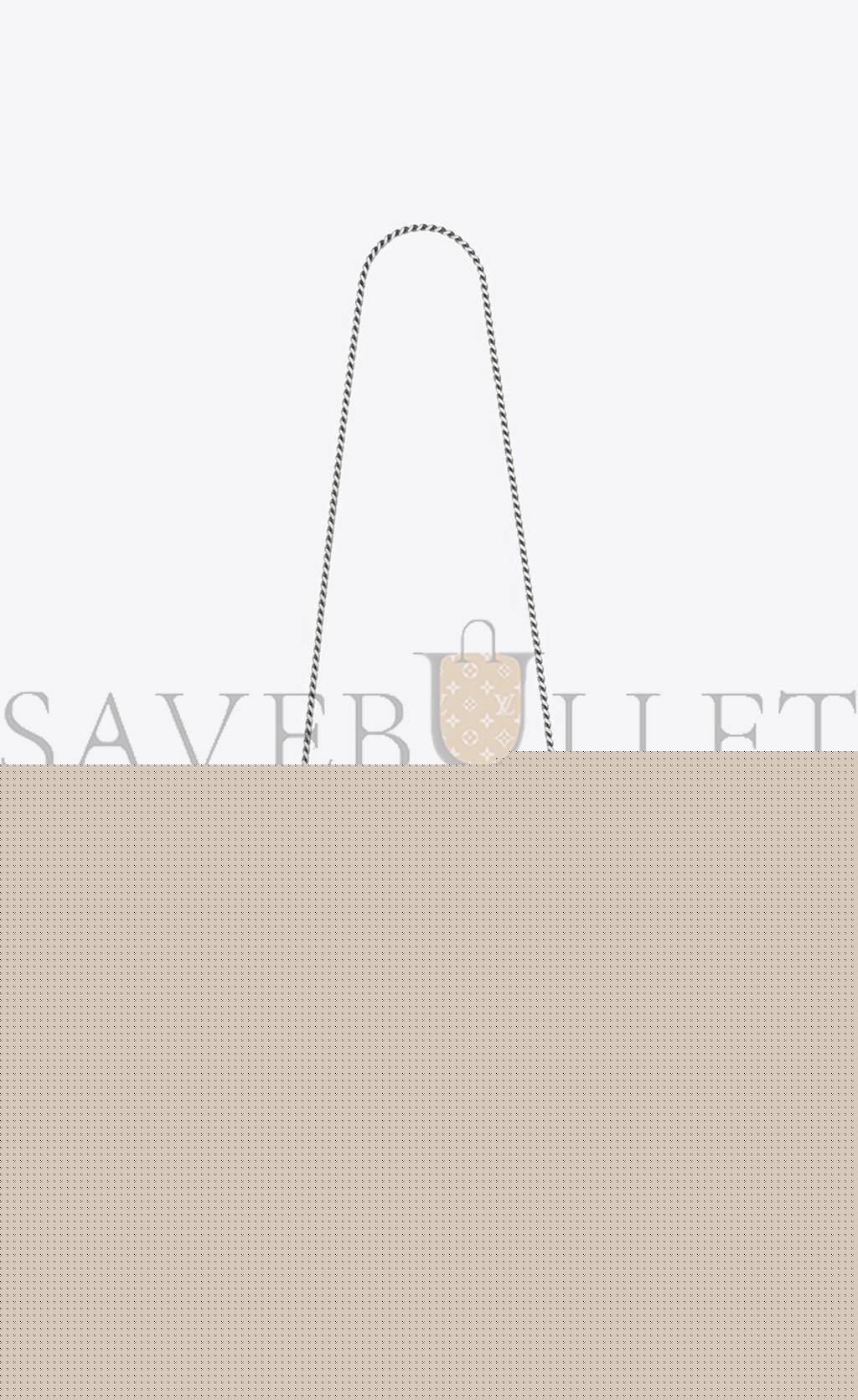 YSL KATE MEDIUM CHAIN BAG WITH TASSEL IN EMBOSSED CROCODILE SHINY LEATHER 354119DND0N1000 (24*14.5*5.5cm)