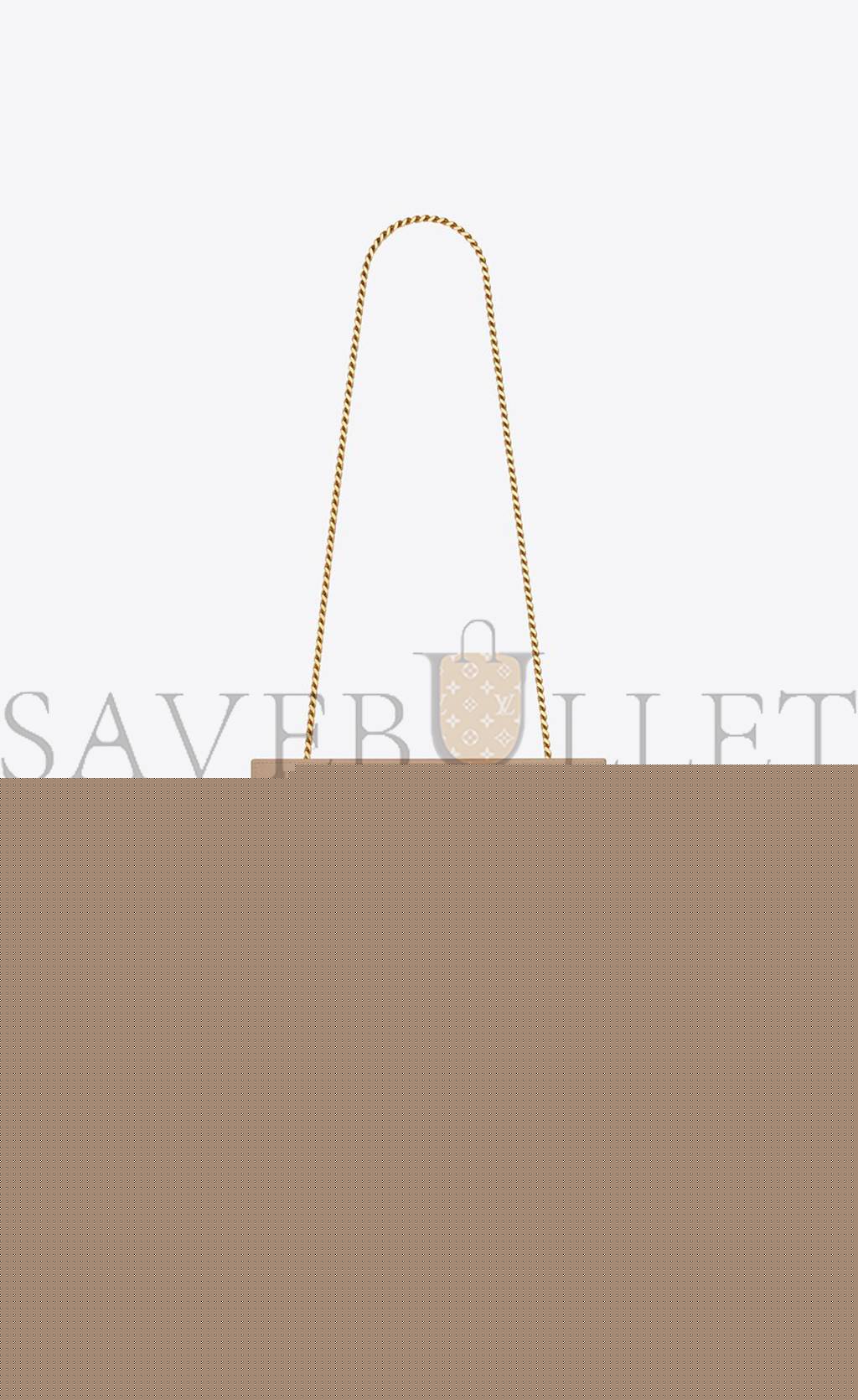 YSL KATE MEDIUM CHAIN BAG IN GRAIN DE POUDRE EMBOSSED LEATHER 364021BOW0J2721 (24*14.5*5.5cm)
