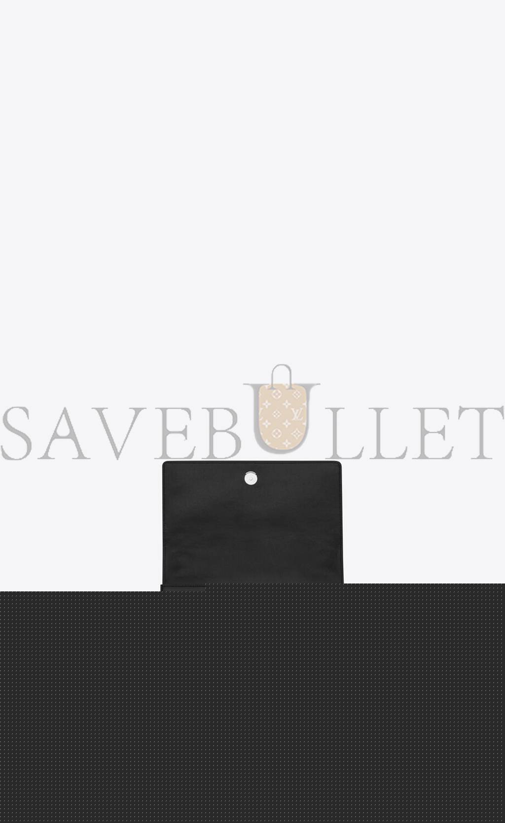 YSL SUNSET MEDIUM CHAIN BAG IN SMOOTH LEATHER 442906D420N1000 (22*16*6.5cm)