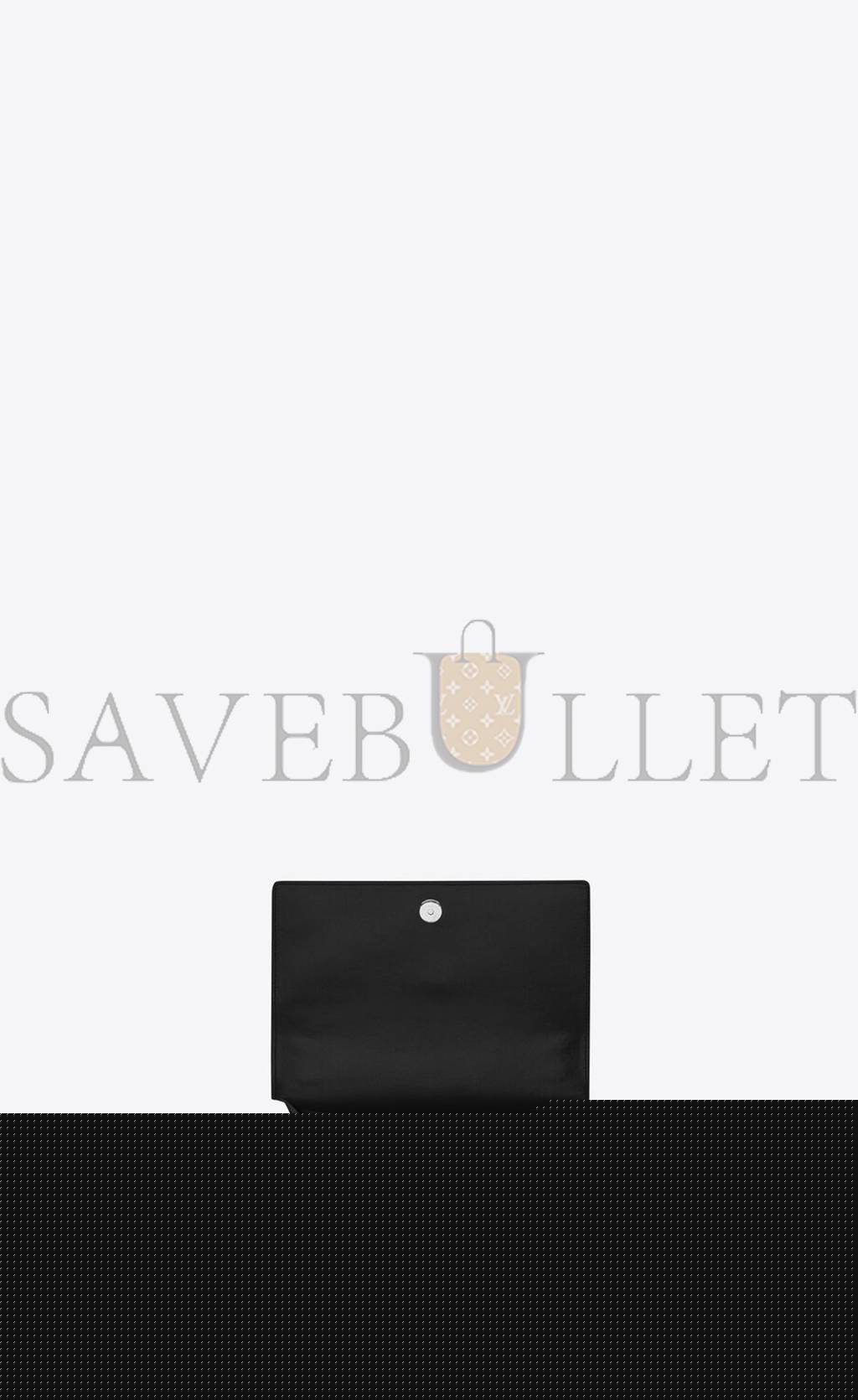 YSL SUNSET MEDIUM CHAIN BAG IN SMOOTH LEATHER 442906D420N1000 (22*16*6.5cm)