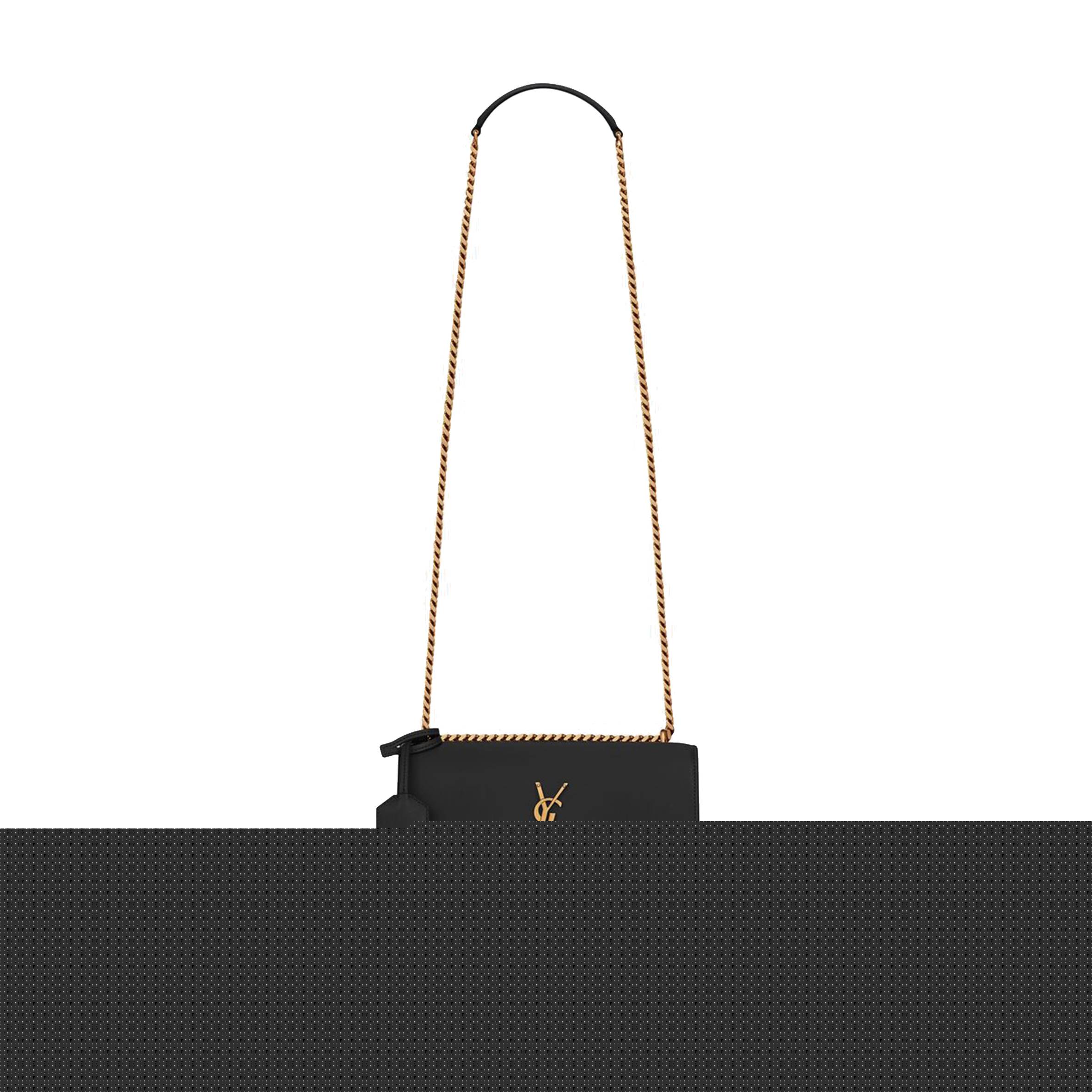 YSL SUNSET MEDIUM CHAIN BAG IN SMOOTH LEATHER 442906D420W1000 (22*16*6.5cm)