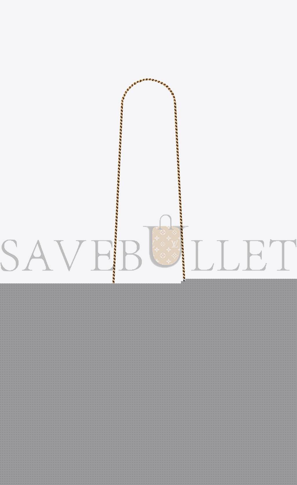 YSL KATE SMALL CHAIN BAG WITH TASSEL IN CROCODILE-EMBOSSED SHINY LEATHER 474366DND0J2721 (20*12.5*5cm)
