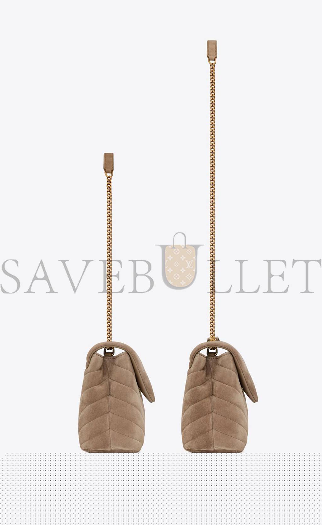 YSL LOULOU SMALL CHAIN BAG IN QUILTED &QUOT;Y&QUOT; SUEDE 4946991U8612346 (25*17*9cm)