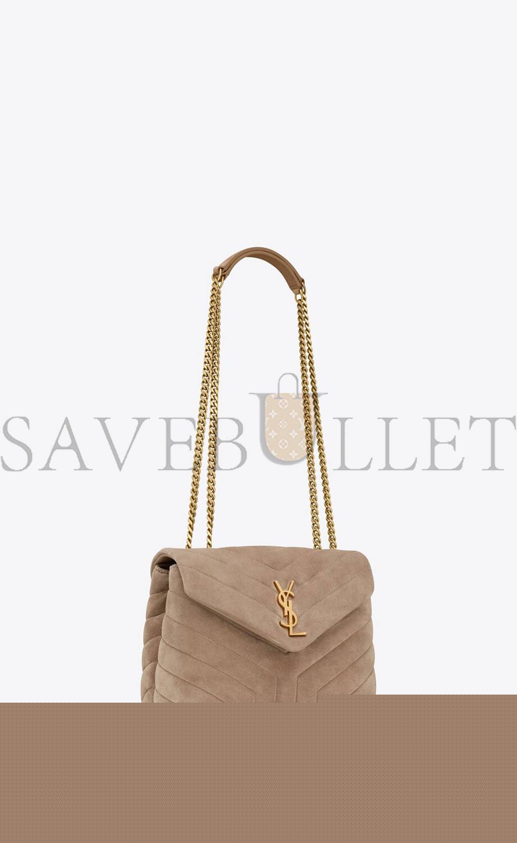 YSL LOULOU SMALL CHAIN BAG IN QUILTED &QUOT;Y&QUOT; SUEDE 4946991U8612346 (25*17*9cm)