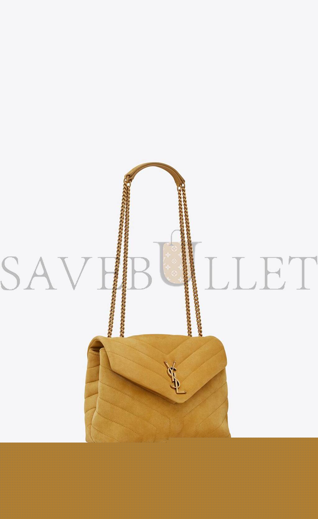 YSL LOULOU SMALL CHAIN BAG IN QUILTED &QUOT;Y&QUOT; SUEDE 4946991U8677314 (23*17*9cm)