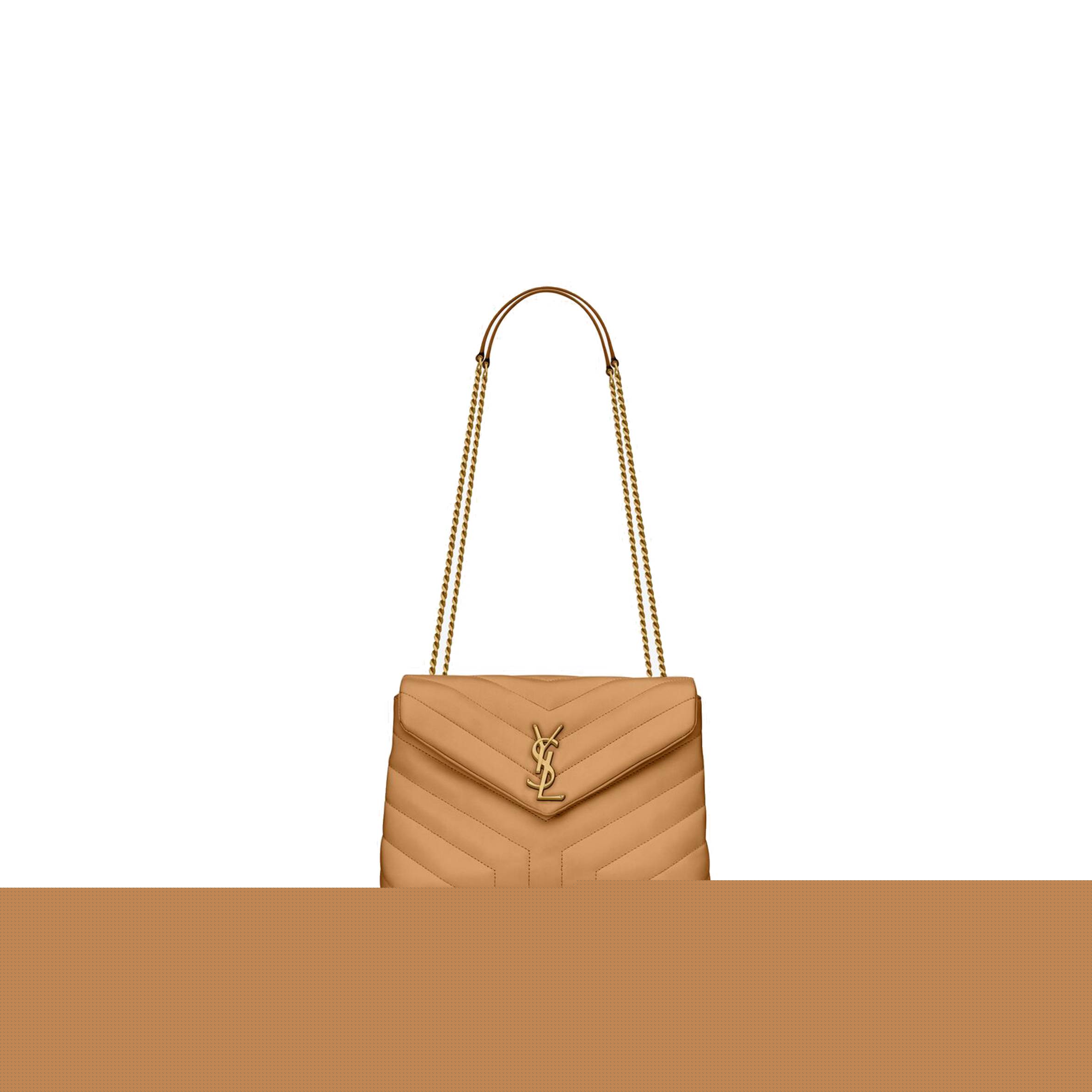 YSL LOULOU SMALL CHAIN BAG IN QUILTED LEATHER 494699DV7272357 (23*17*9cm)