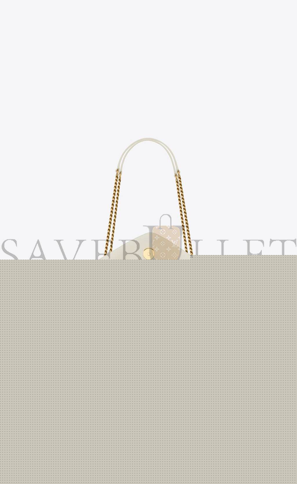 YSL LOULOU SMALL IN QUILTED &QUOT;Y&QUOT; COTTON 494699FABQ99133 (23*17*9cm)