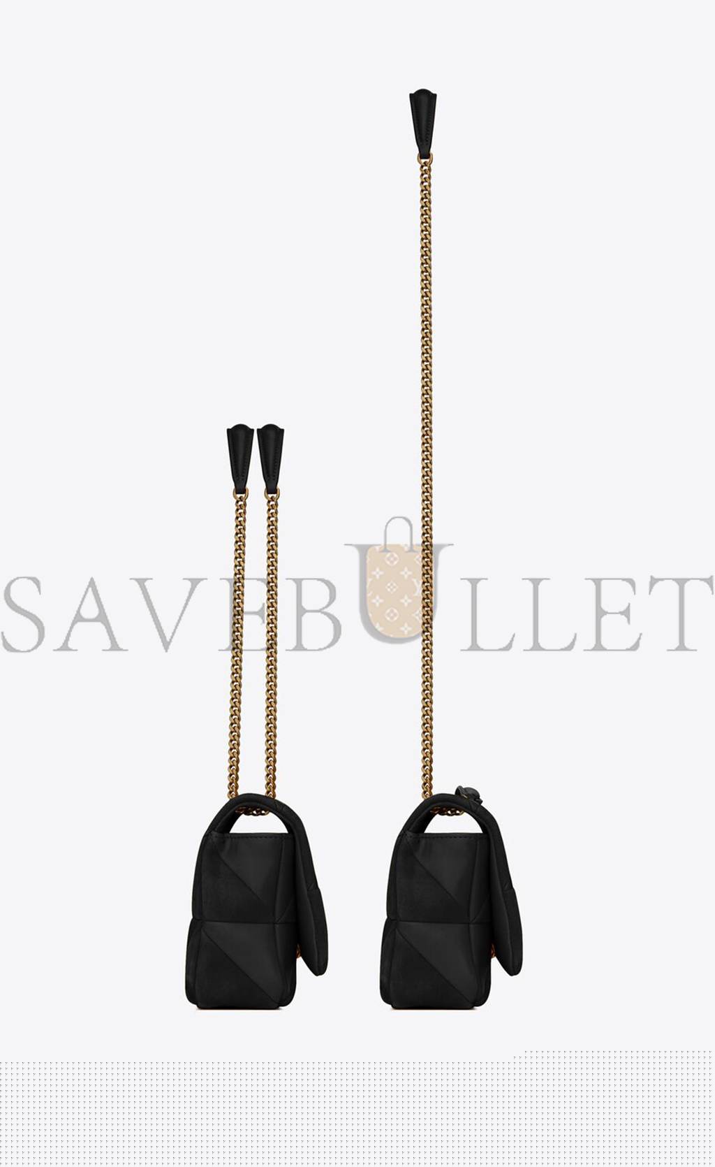 YSL JAMIE MEDIUM CHAIN BAG IN LAMBSKIN AND SUEDE 515821COPP71000 (25*15*7.5cm)