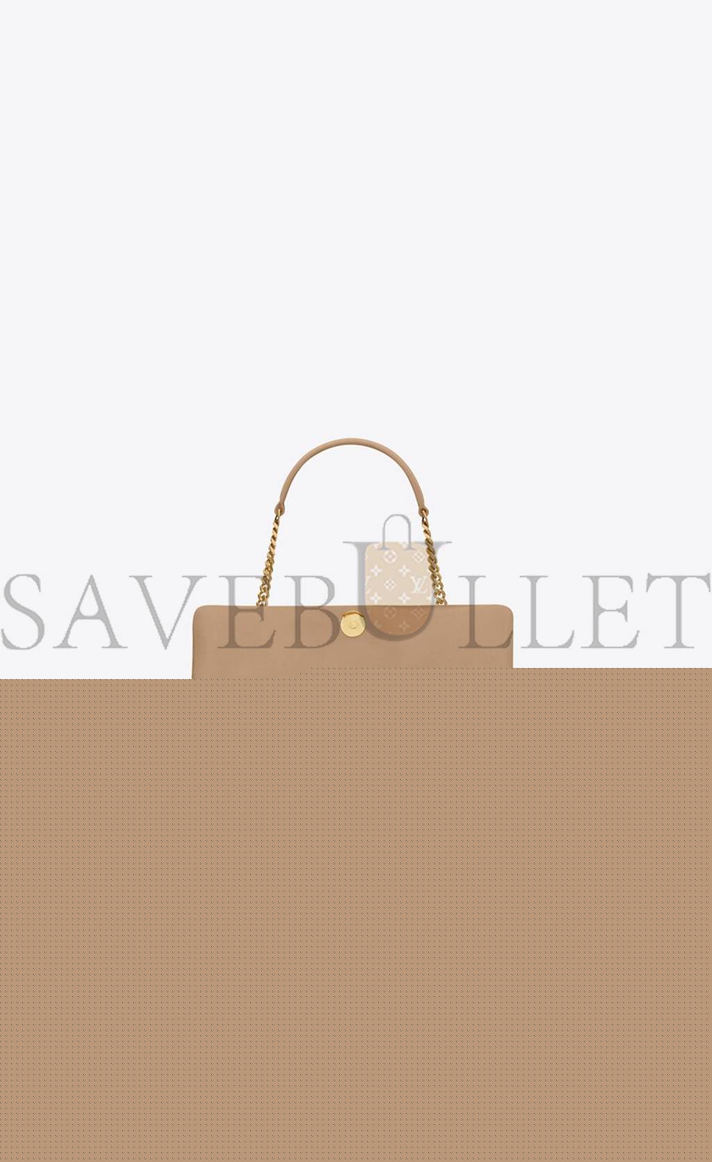 YSL JAMIE MEDIUM CHAIN BAG IN LAMBSKIN AND SUEDE 515821COPP72646 (25*15*7.5cm)