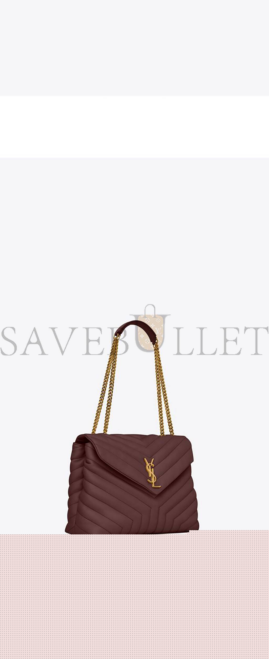 YSL LOULOU MEDIUM CHAIN BAG IN QUILTED LEATHER 574946DV7276475 (32*22*12cm)