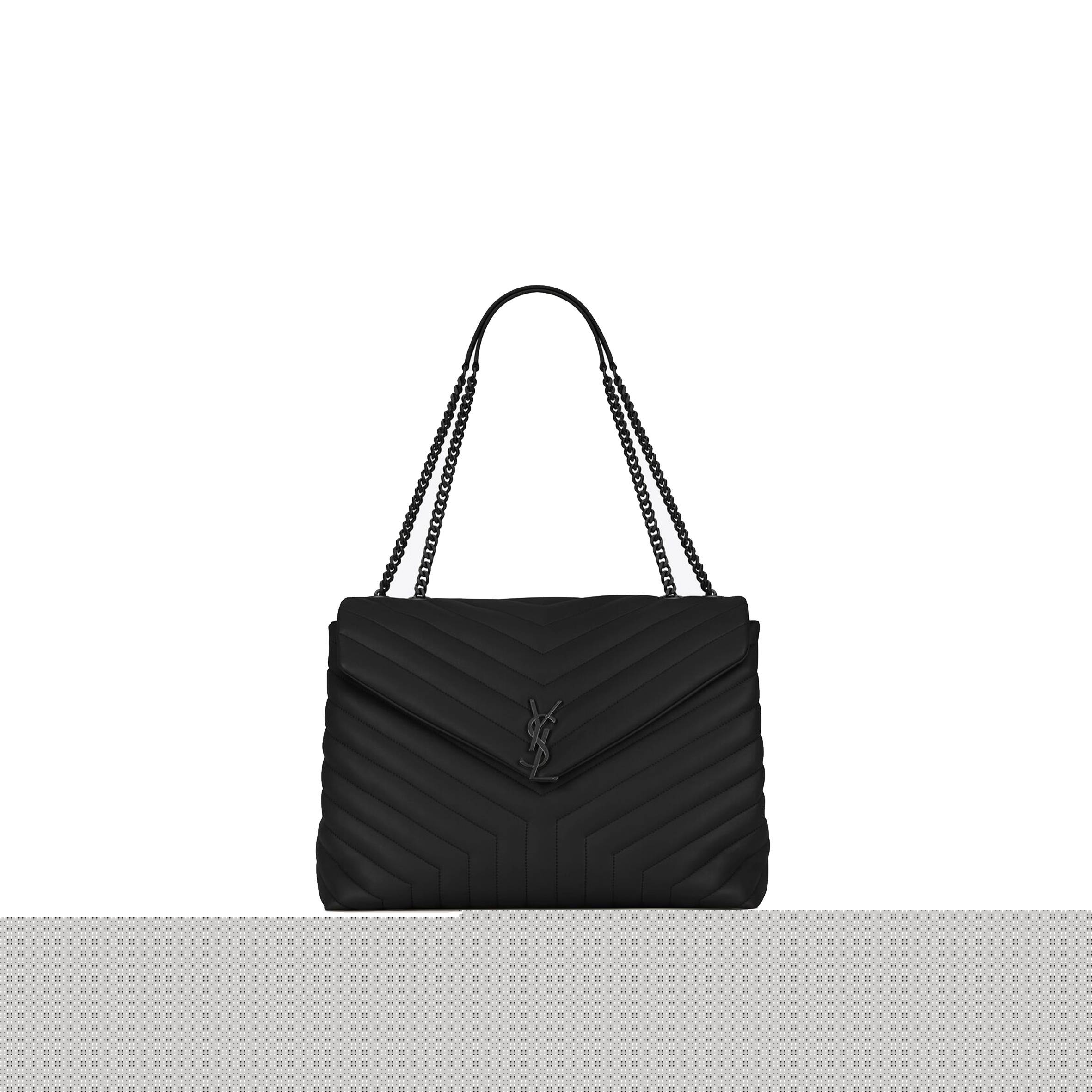 YSL LOULOU LARGE CHAIN BAG IN QUILTED LEATHER 574947DV7281000 (38*27*14cm)
