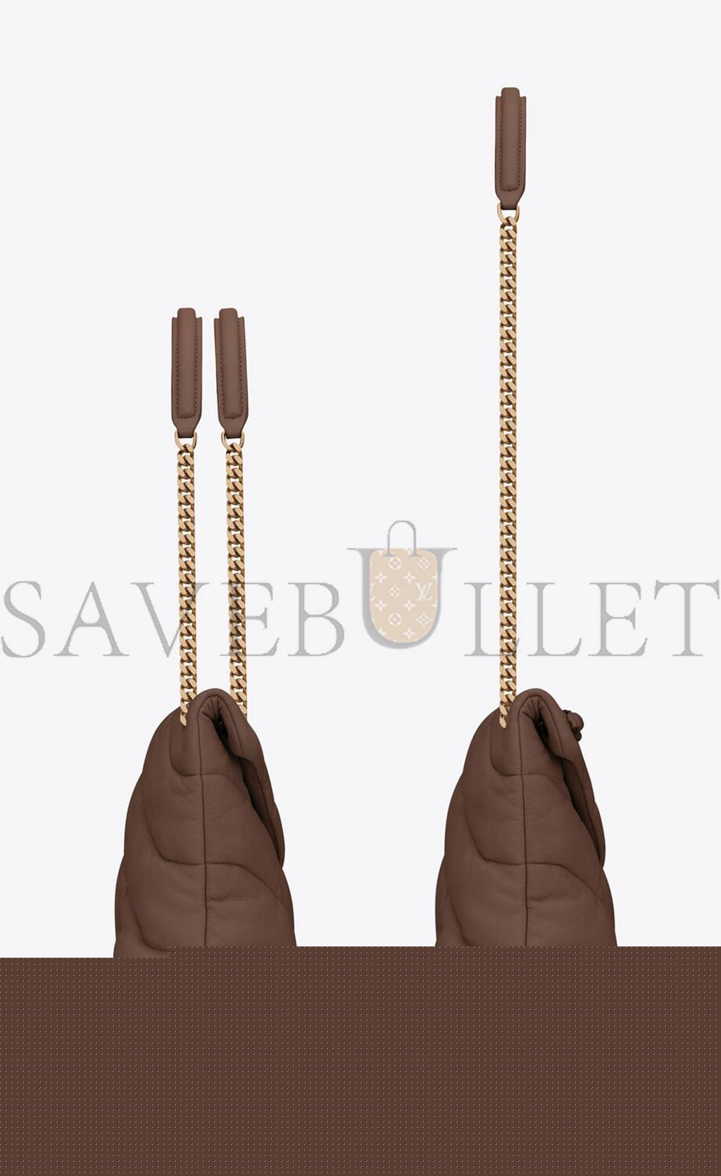 YSL PUFFER MEDIUM CHAIN BAG IN QUILTED LAMBSKIN 5774751EL072851 (35*23*13.5cm)
