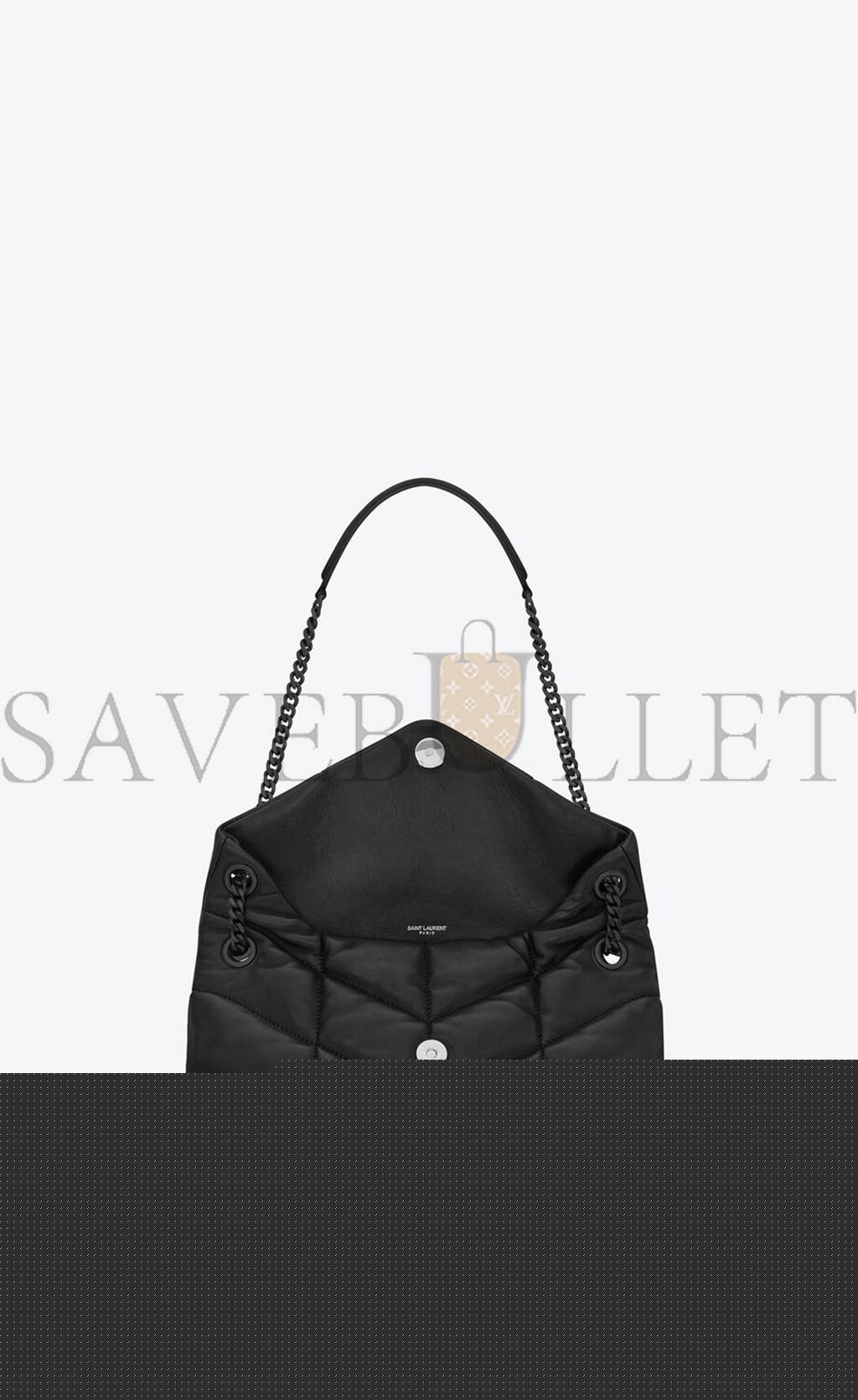 YSL PUFFER SMALL CHAIN BAG IN QUILTED LAMBSKIN 5774761EL081000 (29*17*11cm)