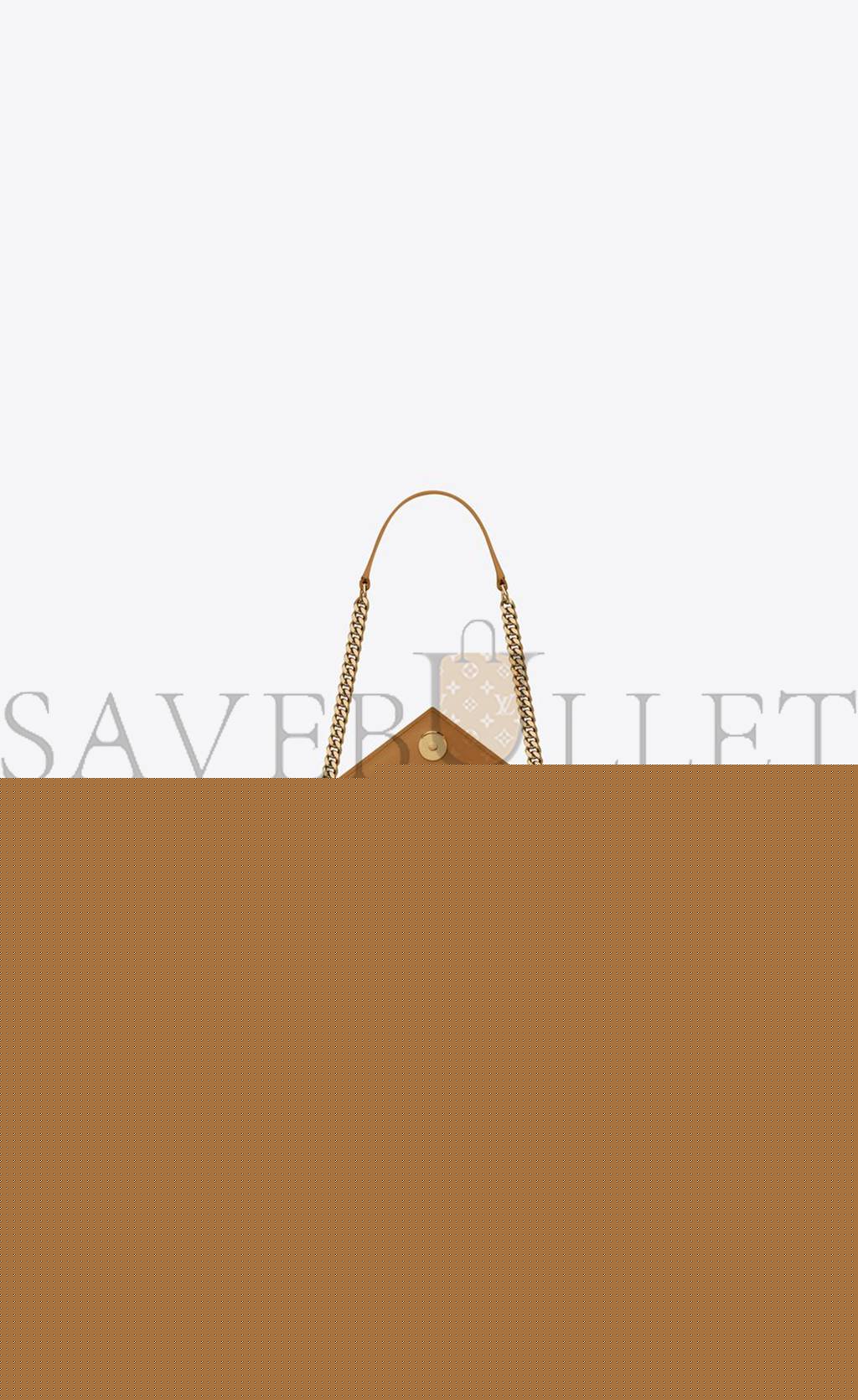 YSL ENVELOPE MEDIUM CHAIN BAG IN MIX MATELASS&EACUTE; GRAIN DE POUDRE EMBOSSED LEATHER 600185BOW912516 (24*17.5*6cm)