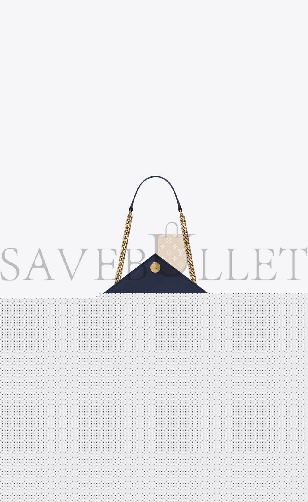 YSL ENVELOPE MEDIUM CHAIN BAG IN MIX MATELASS&EACUTE; GRAIN DE POUDRE EMBOSSED LEATHER 600185BOW914147 (24*17.5*6cm)