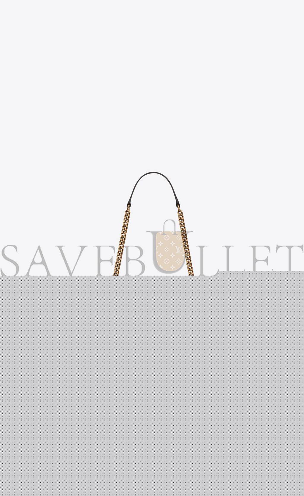 YSL ENVELOPE MEDIUM CHAIN BAG IN MIX MATELASS&EACUTE; GRAIN DE POUDRE EMBOSSED LEATHER 600185BOW971112 (24*17.5*6cm)