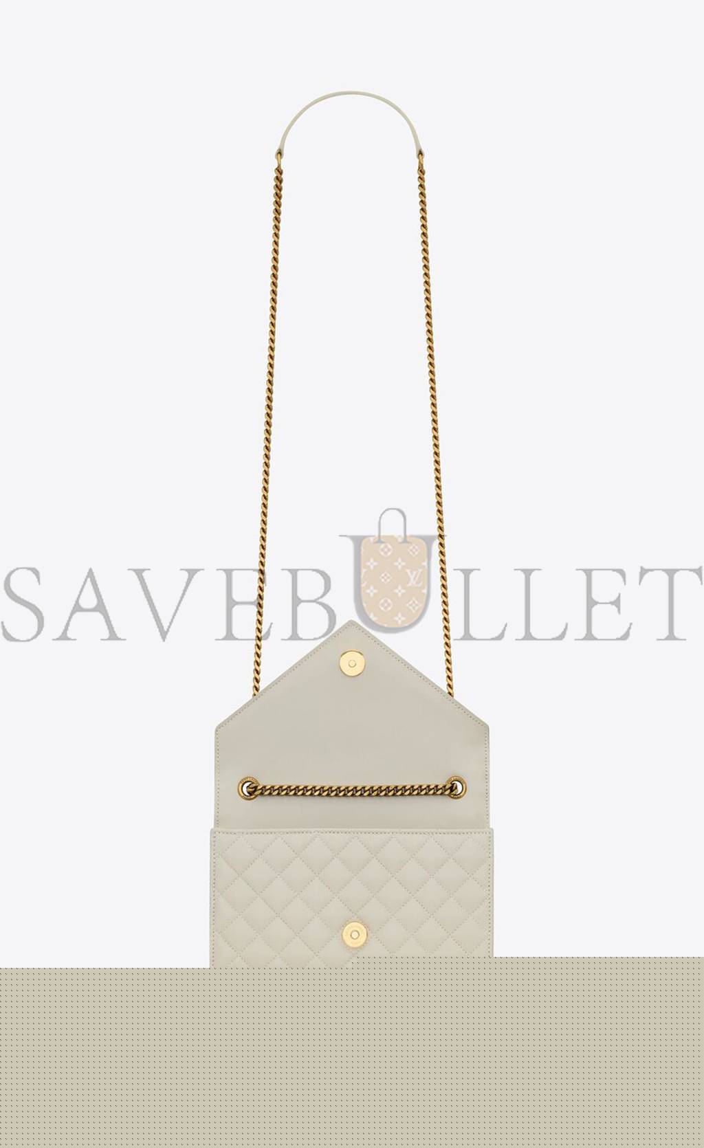 YSL SMALL ENVELOPE IN MIX MATELASS&EACUTE; LEATHER 600195AABZO9290 (21*13*6cm)