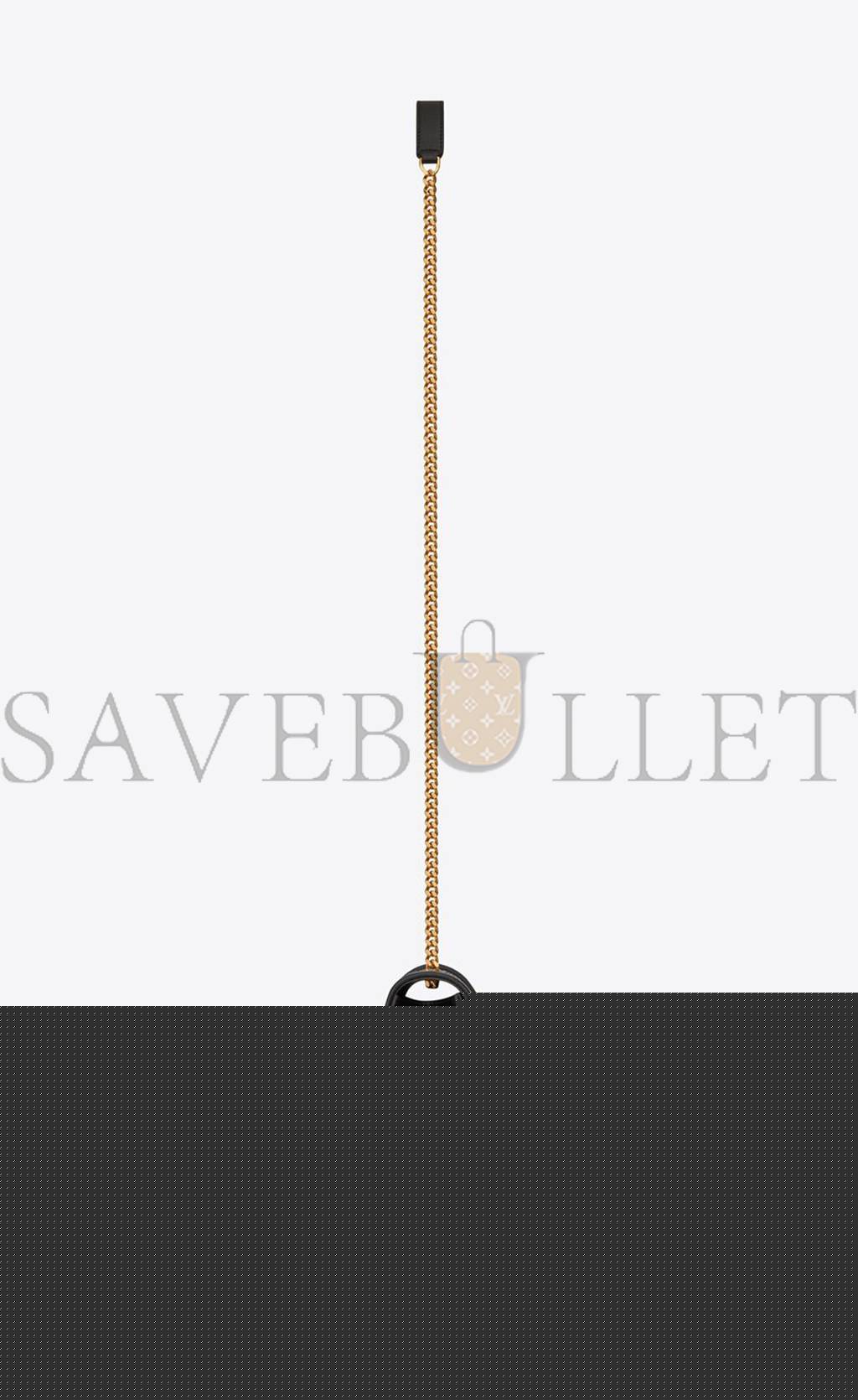 YSL ENVELOPE SMALL BAG IN MIX MATELASS&EACUTE; GRAIN DE POUDRE EMBOSSED LEAT 600195BOW911000 (21*13*6cm)