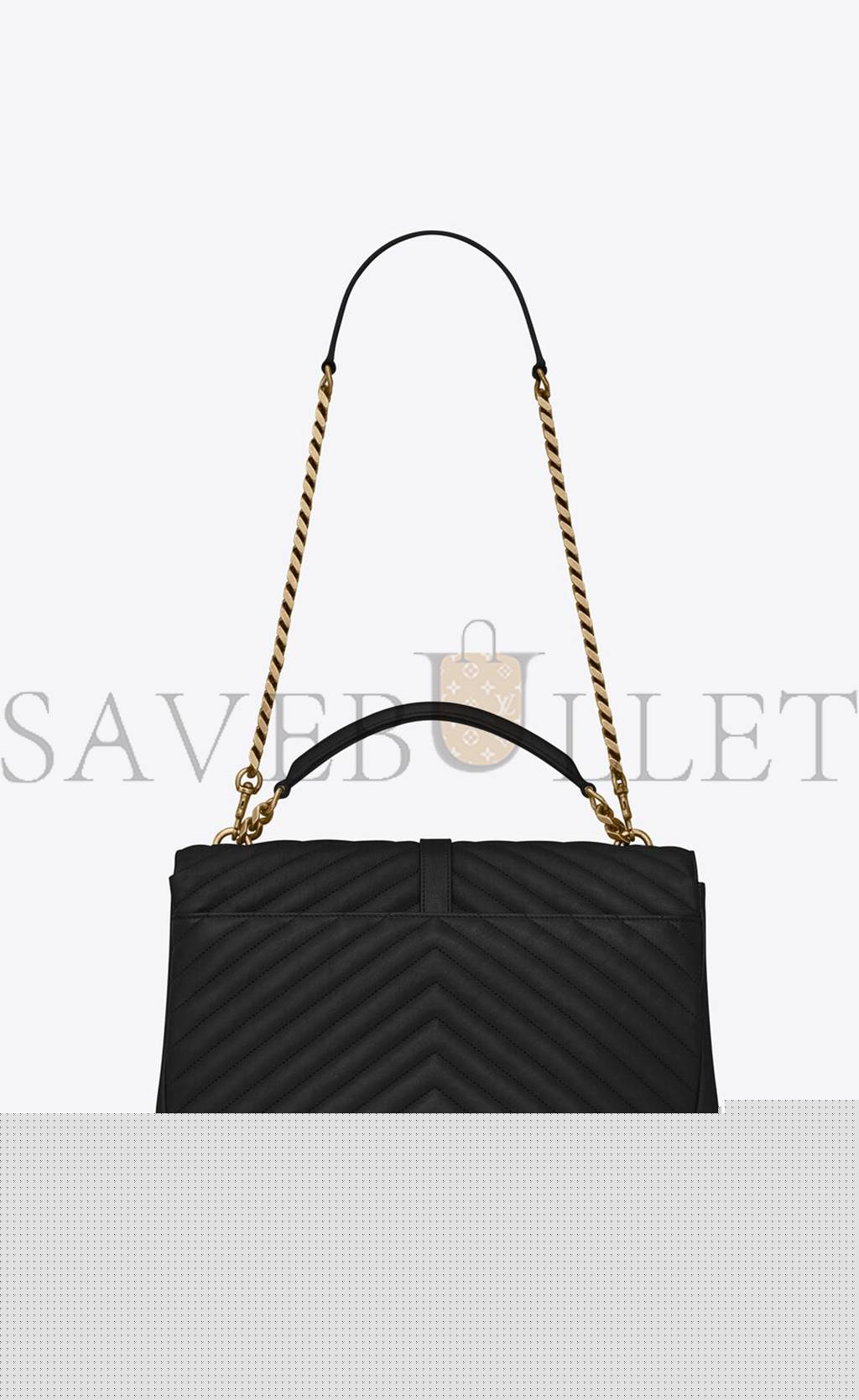 YSL COLLEGE LARGE CHAIN BAG IN QUILTED LEATHER 600278BRM071000 (32*20*8.5cm)