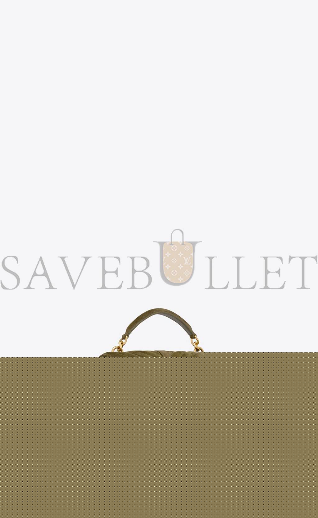 YSL COLLEGE MEDIUM IN QUILTED SUEDE 6002791U8073206 (24*17*6.5cm)