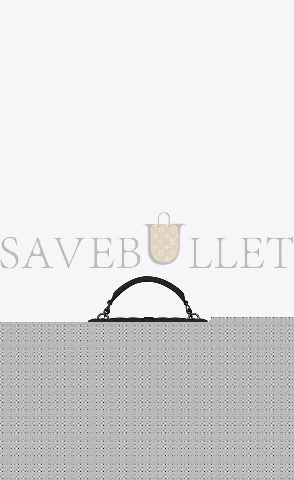 YSL COLLEGE MEDIUM CHAIN BAG IN QUILTED LEATHER 600279BRM041000 (24*17*6.5cm)
