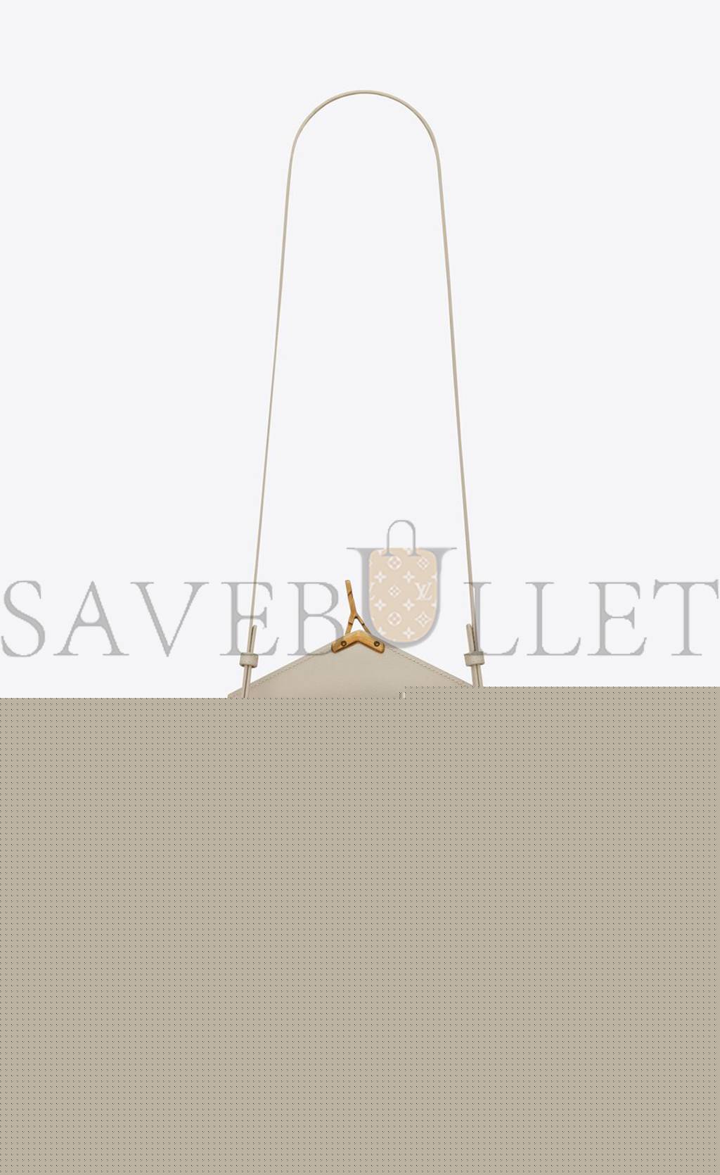 YSL CASSANDRA MINI TOP HANDLE BAG IN GRAIN DE POUDRE EMBOSSED LEATHER 623930BOW0W9207 (20*16*7.5cm)
