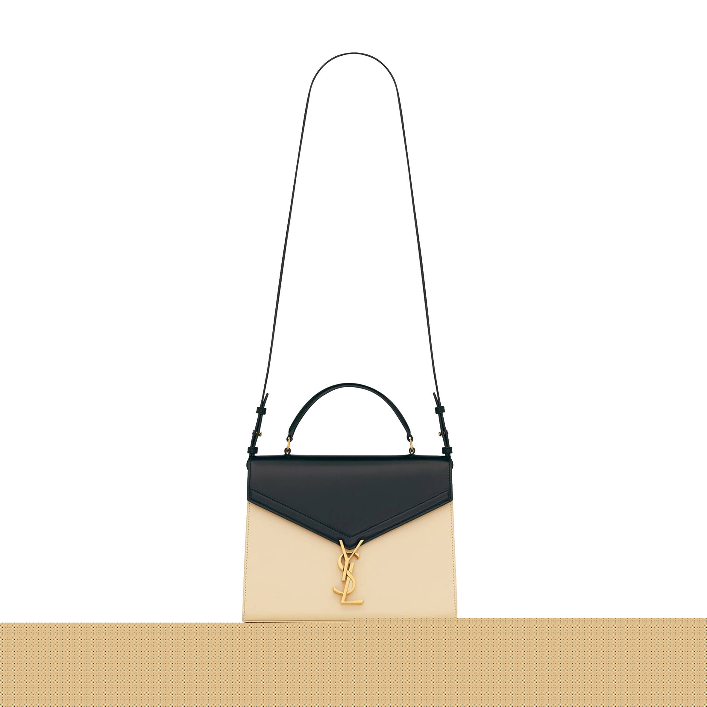 YSL CASSANDRA MEDIUM TOP HANDLE BAG IN BOX SAINT LAURENT LEATHER 62393116C7W1089 (24.5*20*11.5cm)