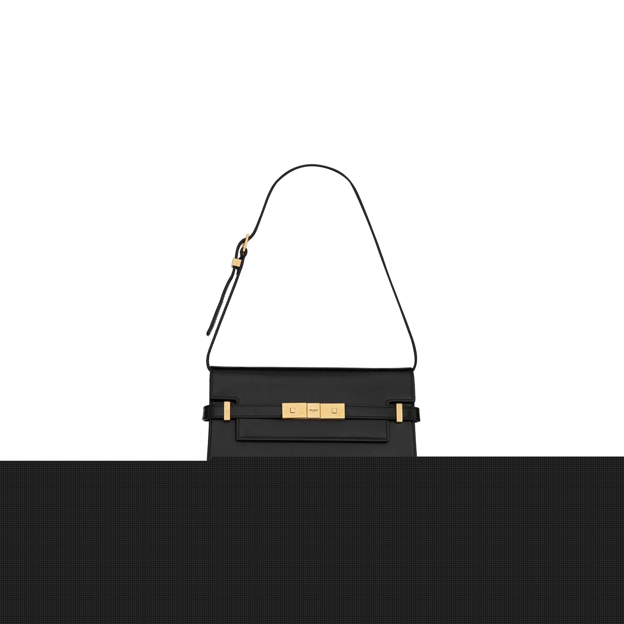 YSL MANHATTAN SMALL SHOULDER BAG IN BOX SAINT LAURENT LEATHER 6756260SX0W1000 (24*17.5*6cm)