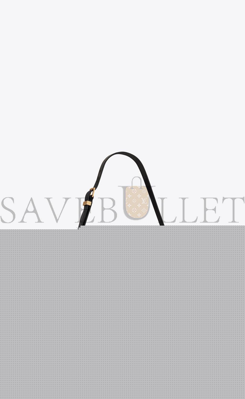 YSL MANHATTAN SMALL SHOULDER BAG IN BOX SAINT LAURENT LEATHER 6756260SX0W1000 (24*17.5*6cm)