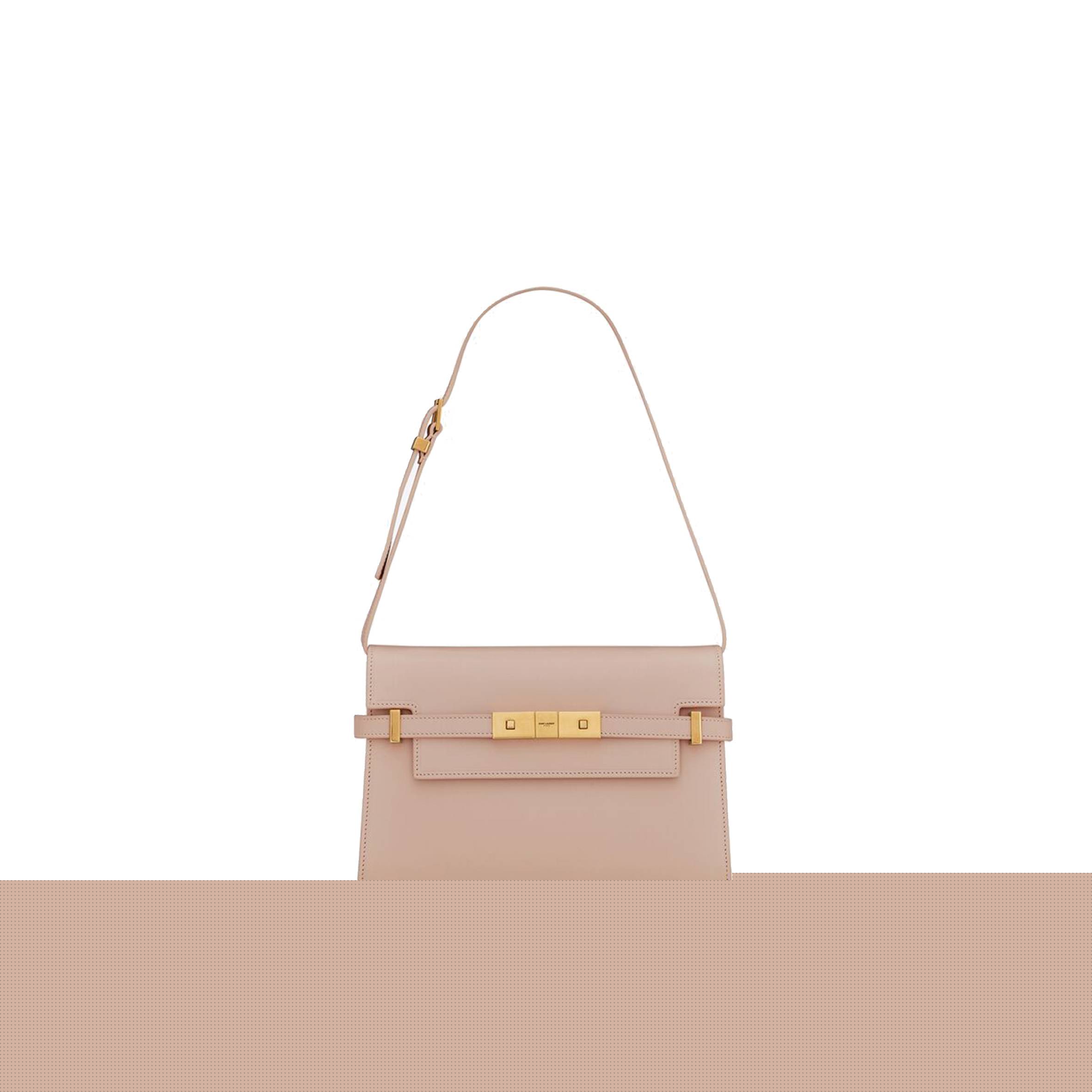 YSL MANHATTAN SMALL SHOULDER BAG IN BOX SAINT LAURENT LEATHER 6756260SX0W2738 (24*17.5*6cm)
