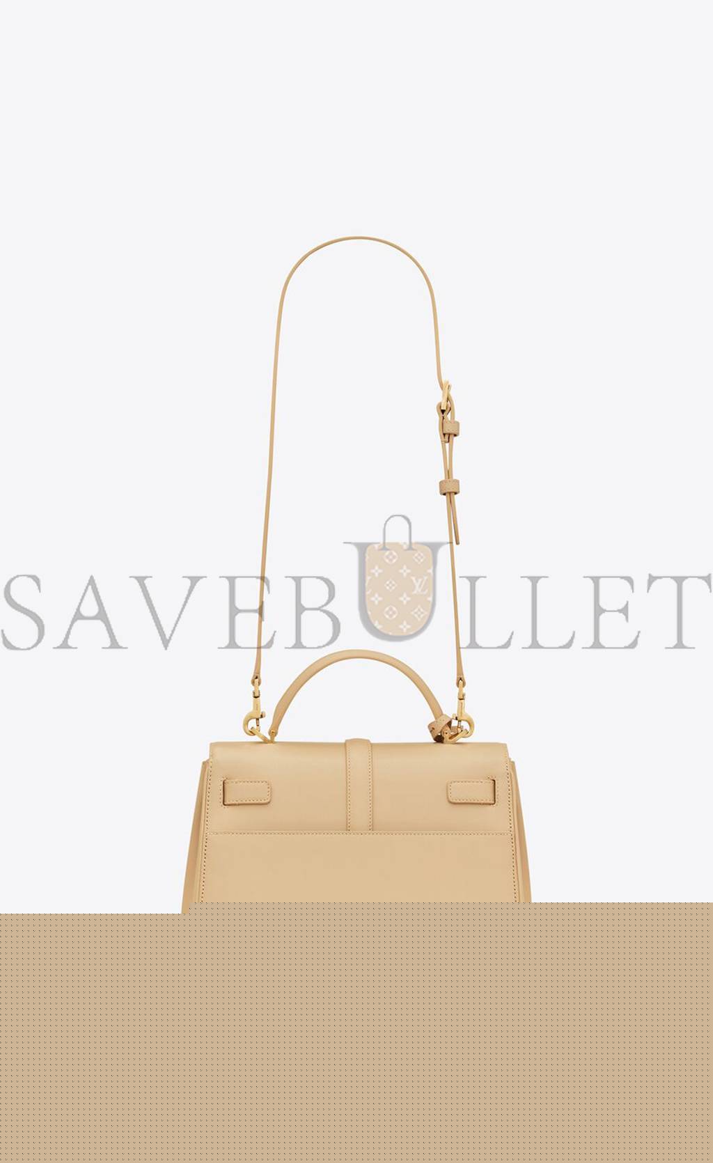 YSL LE FERMOIR SMALL TOP HANDLE BAG IN SHINY LEATHER 6869822ZA0W9141 (25*19.5*10.5cm)