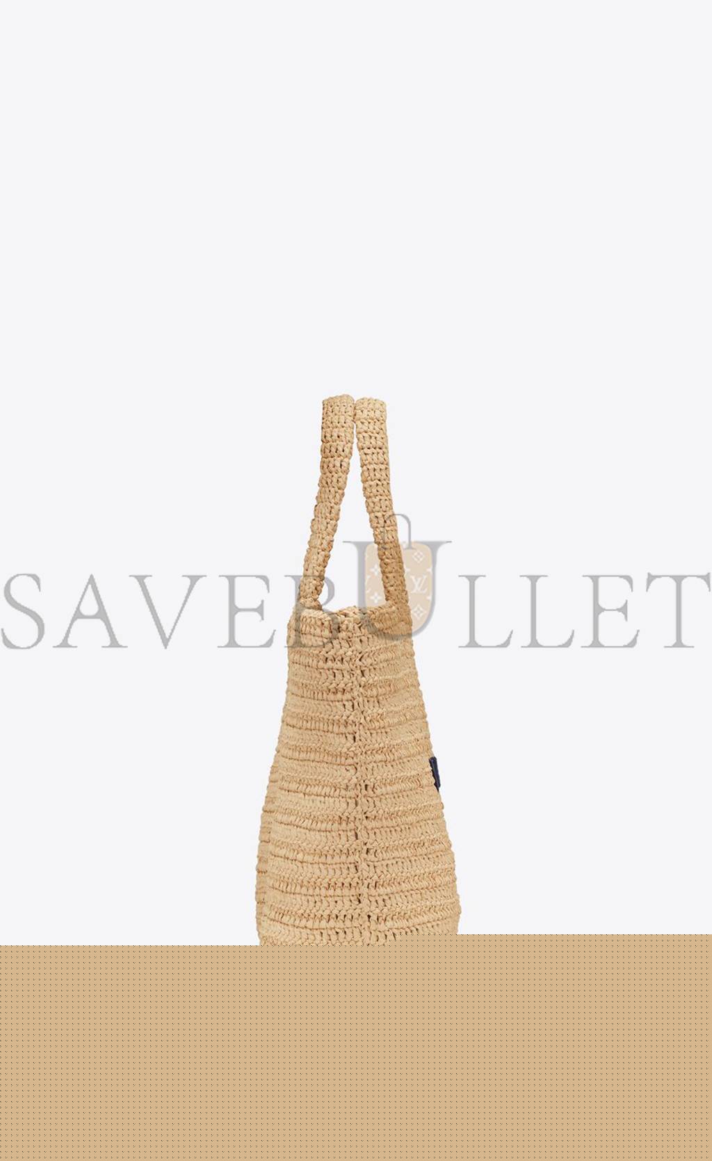 YSL RIVE GAUCHE SUPPLE TOTE BAG IN RAFFIA CROCHET 688864GAAA12086 (38*35*14.5cm)