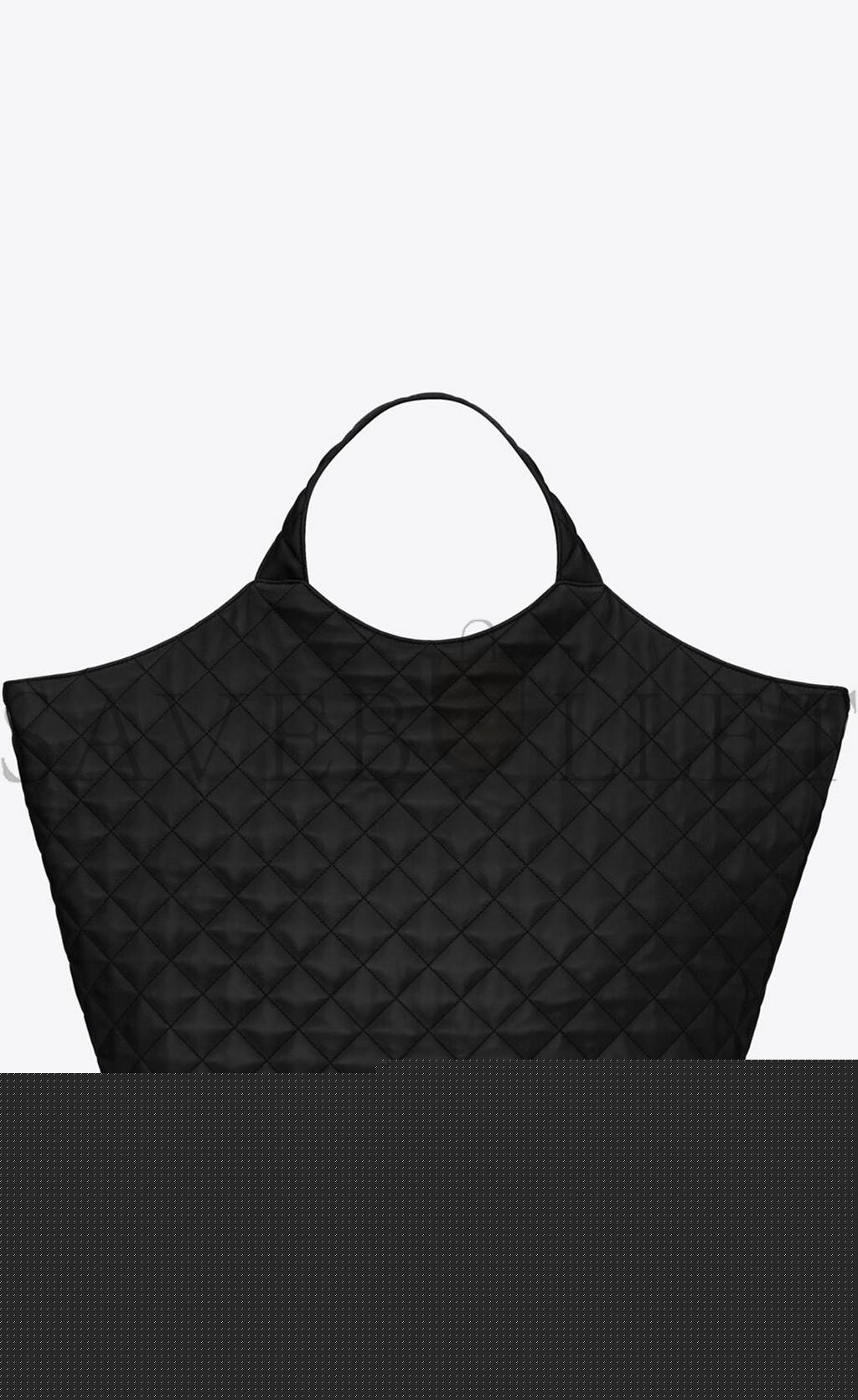 YSL ICARE MAXI SHOPPING BAG IN QUILTED LAMBSKIN 698651AAANG1000 (43*39*8cm)
