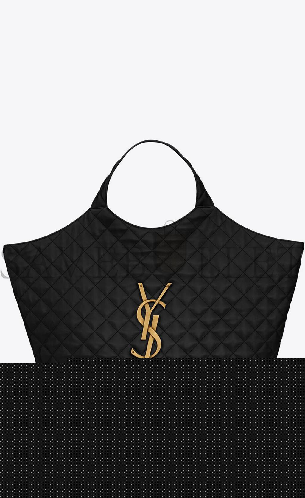 YSL ICARE MAXI SHOPPING BAG IN QUILTED LAMBSKIN 698651AAANG1000 (43*39*8cm)