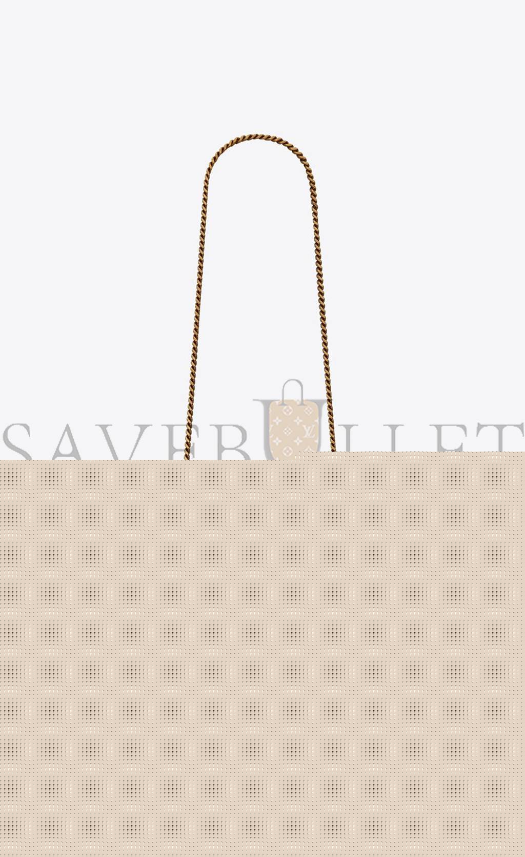 YSL KATE SMALL SUPPLEREVERSIBLE CHAIN BAG IN SUEDE AND LEATHER 7212500UD7W1000 (22*14.5*6cm)
