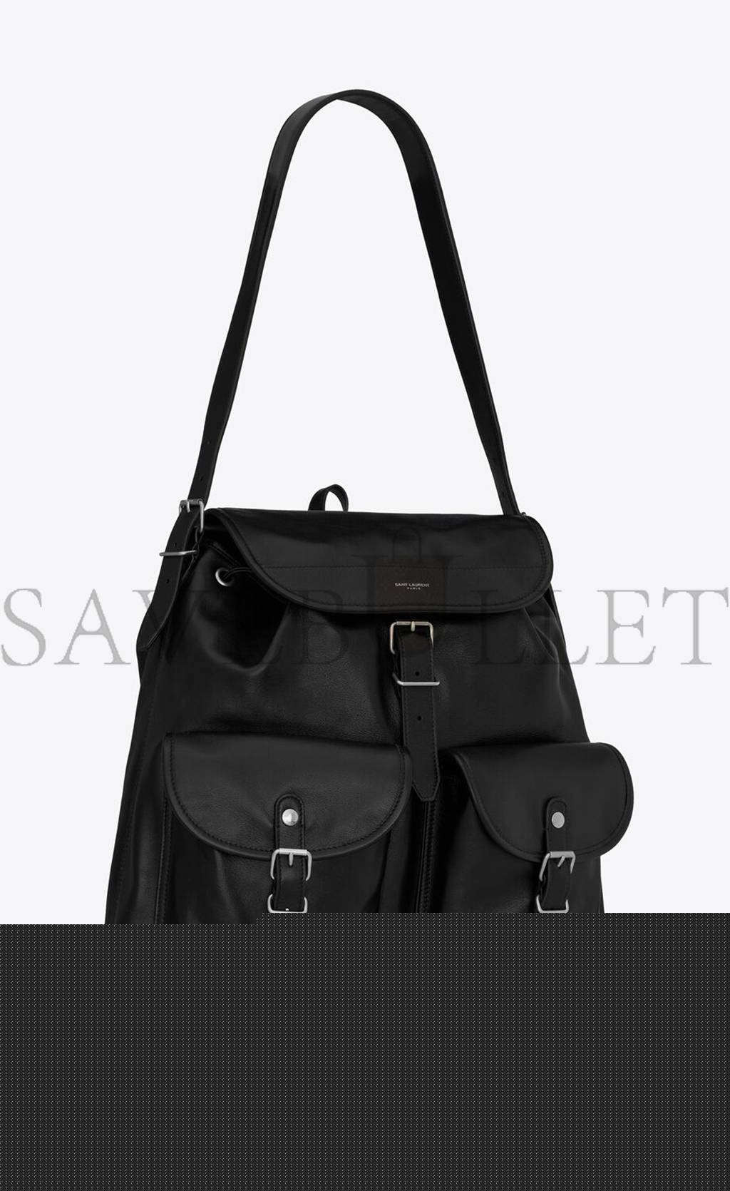 YSL SHOULDER BAG IN SMOOTH LEATHER 737952AABZH1000 (56*50*19cm)