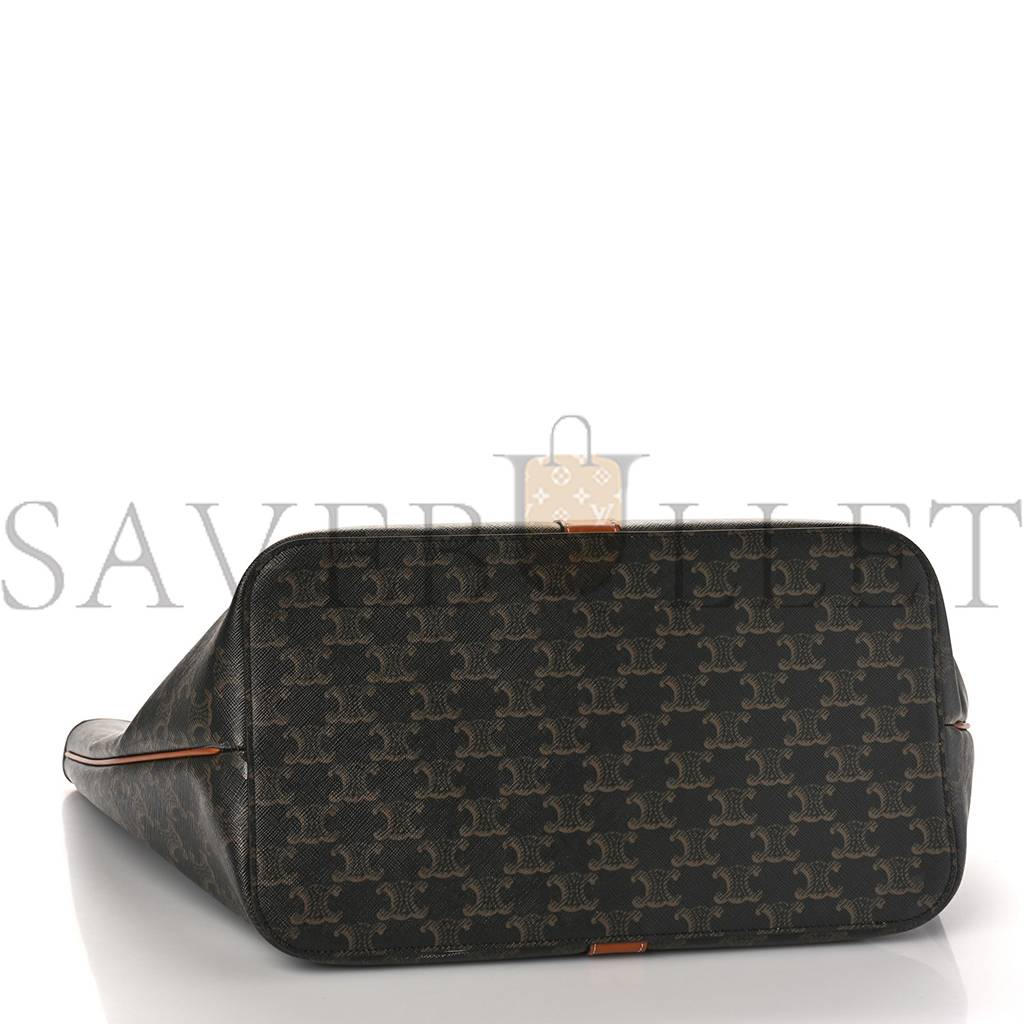 Ce**e triomphe canvas medium cabas bag tan (31*30*18cm)