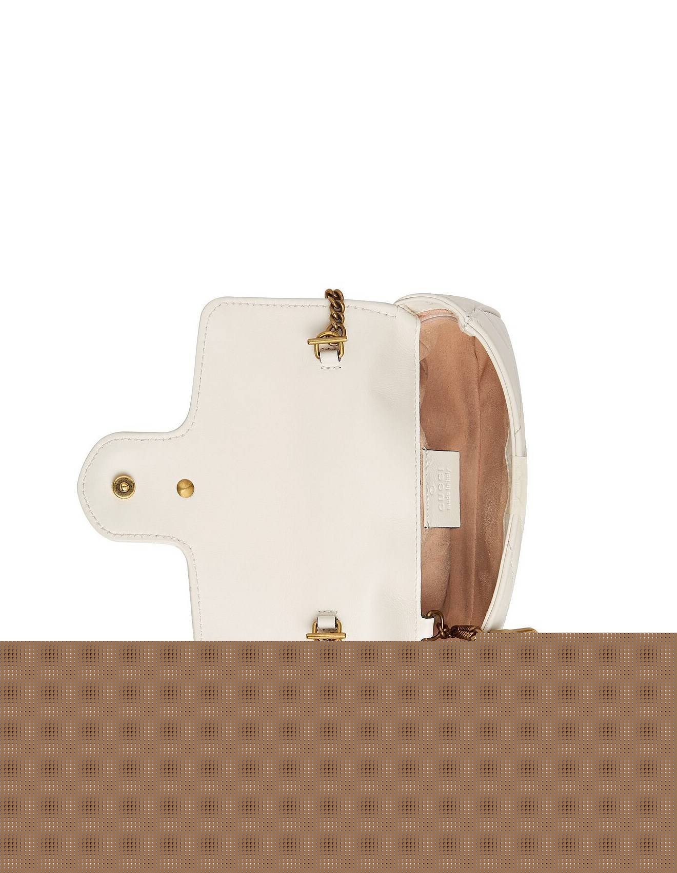 G*u*i gg marmont matelassÉ leather super mini bag  476433 (16.5*10*4.5cm)
