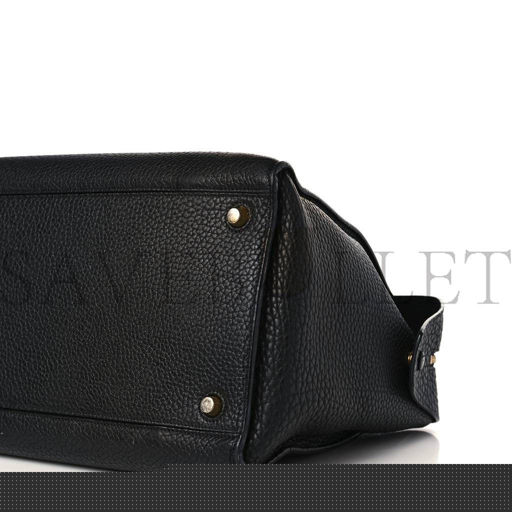 Ce**e bullhide calfskin small ring bag black (34*25*20cm)