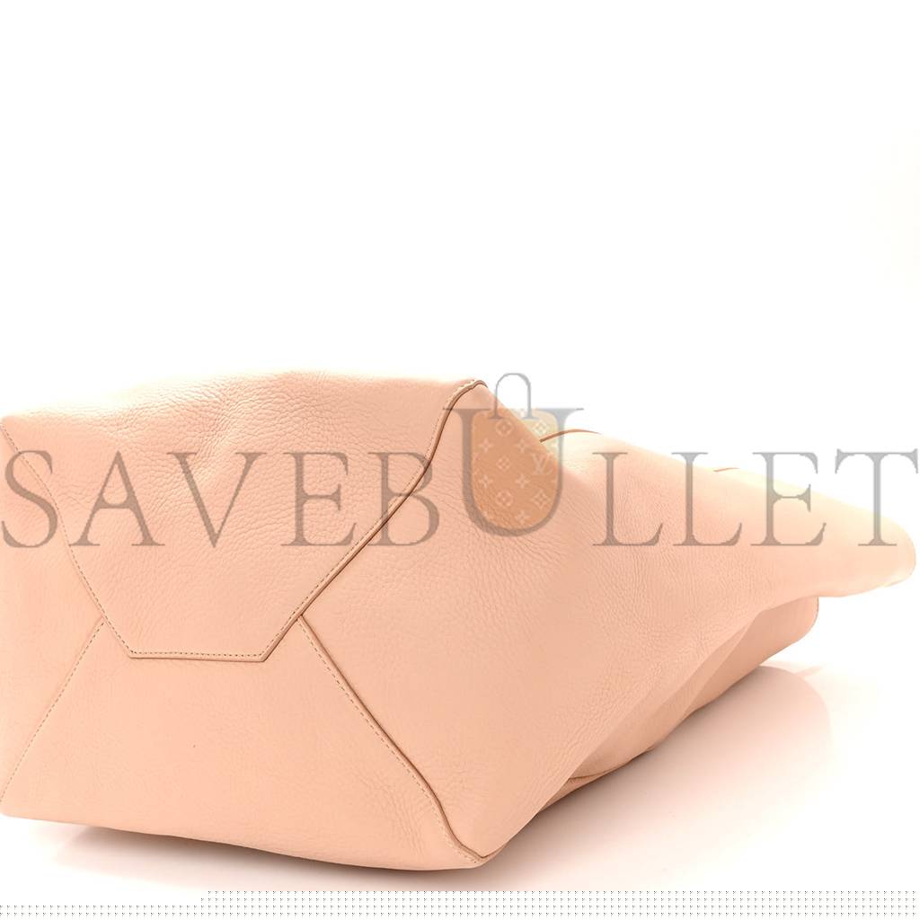 Ce**e soft grained calfskin medium horizontal cabas phantom light blush (28*26*16cm)