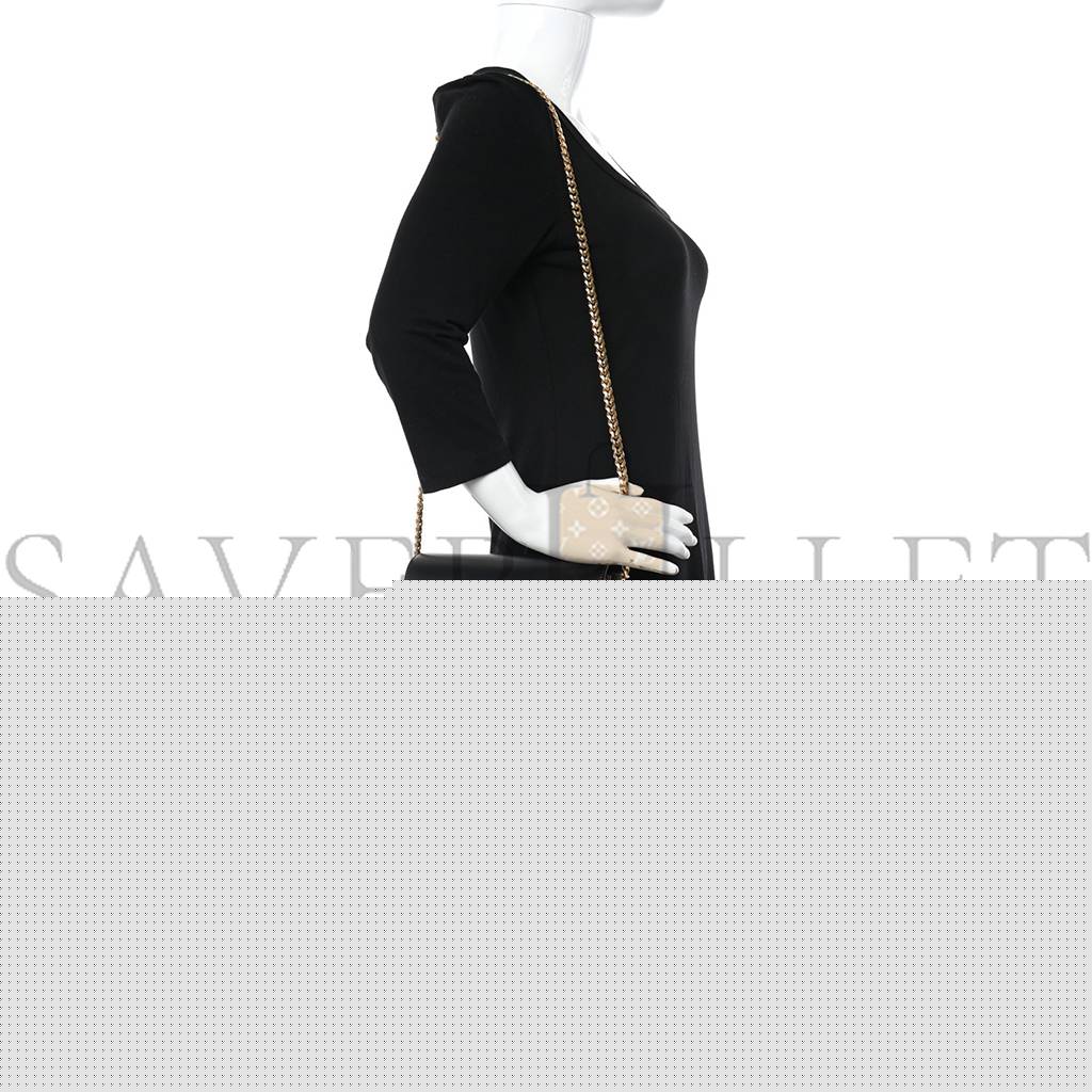 Ce**e shiny calfskin college triomphe black (20*16*6cm)