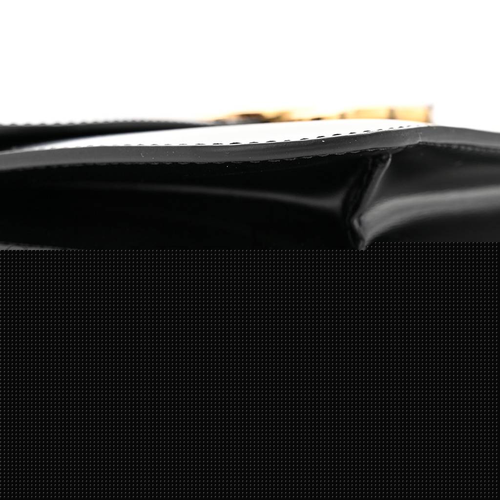 Ce**e shiny calfskin college triomphe black (20*16*6cm)