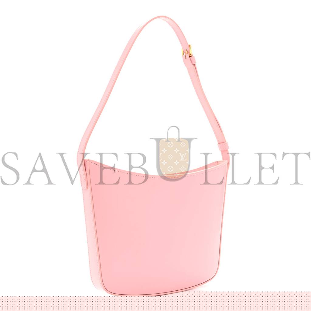 Ce**e shiny calfskin medium croque bag pink (20*16*3cm)