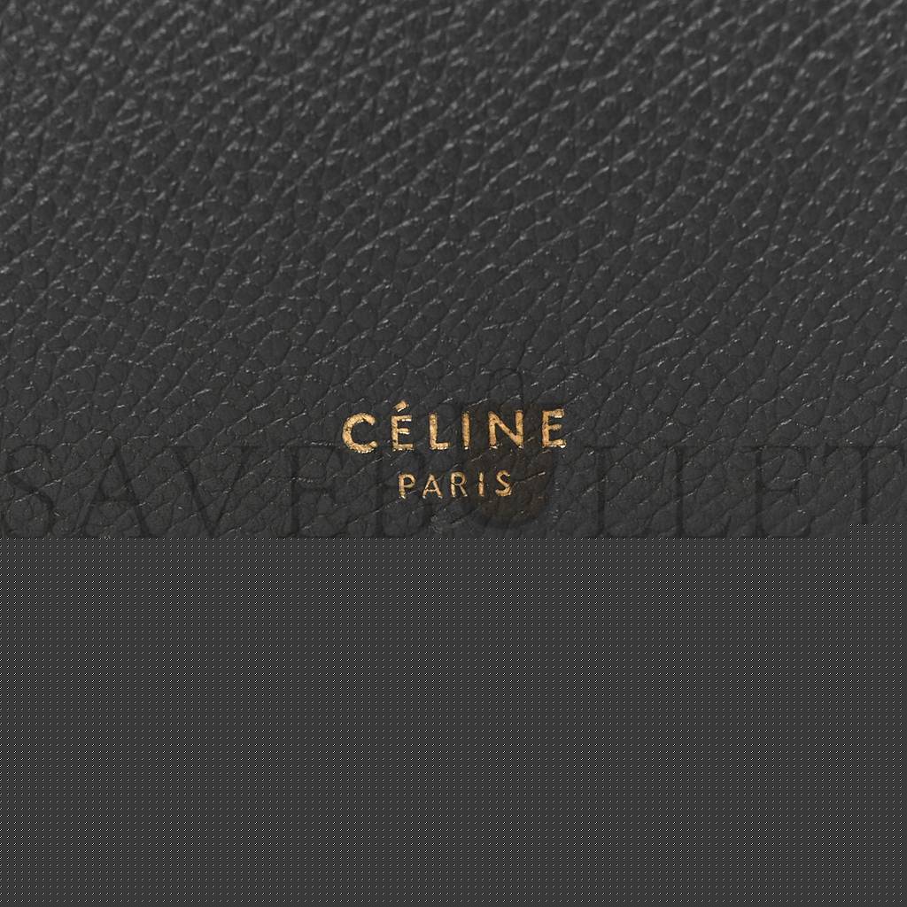 Ce**e grained calfskin mini belt bag grey (28*22*17cm)