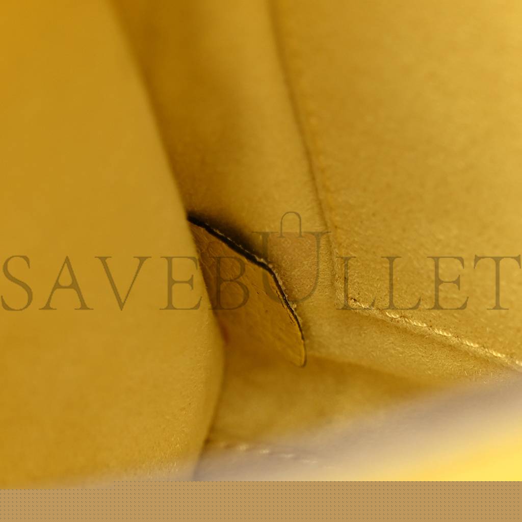 Ce**e drummed calfskin nano luggage citron (20*19*10cm)